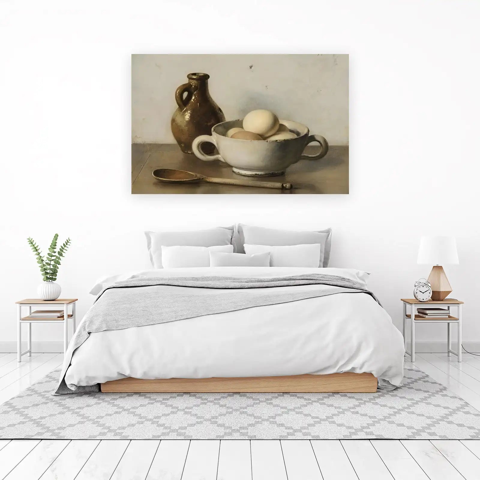 Rustic Still Life Eggs & Jug Wall Art