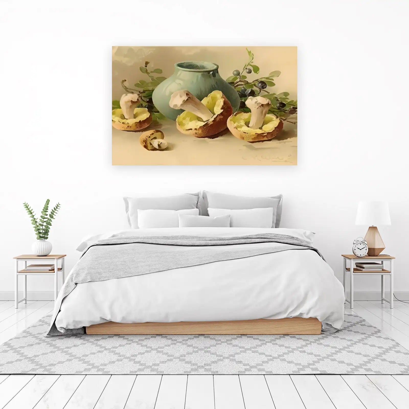 Vintage Mushroom Still Life Wall Art