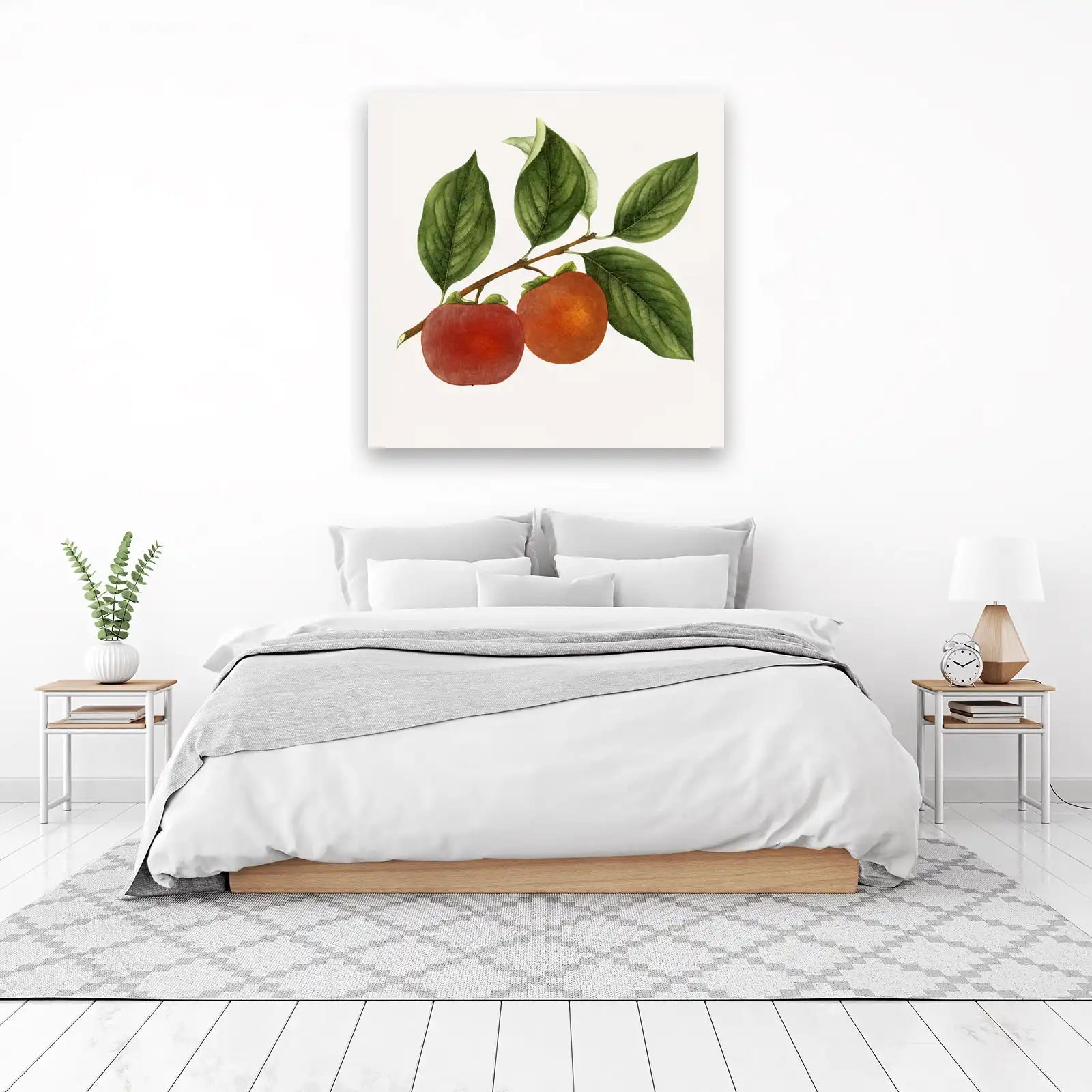 Vintage Persimmon Botanical Art Wall Art