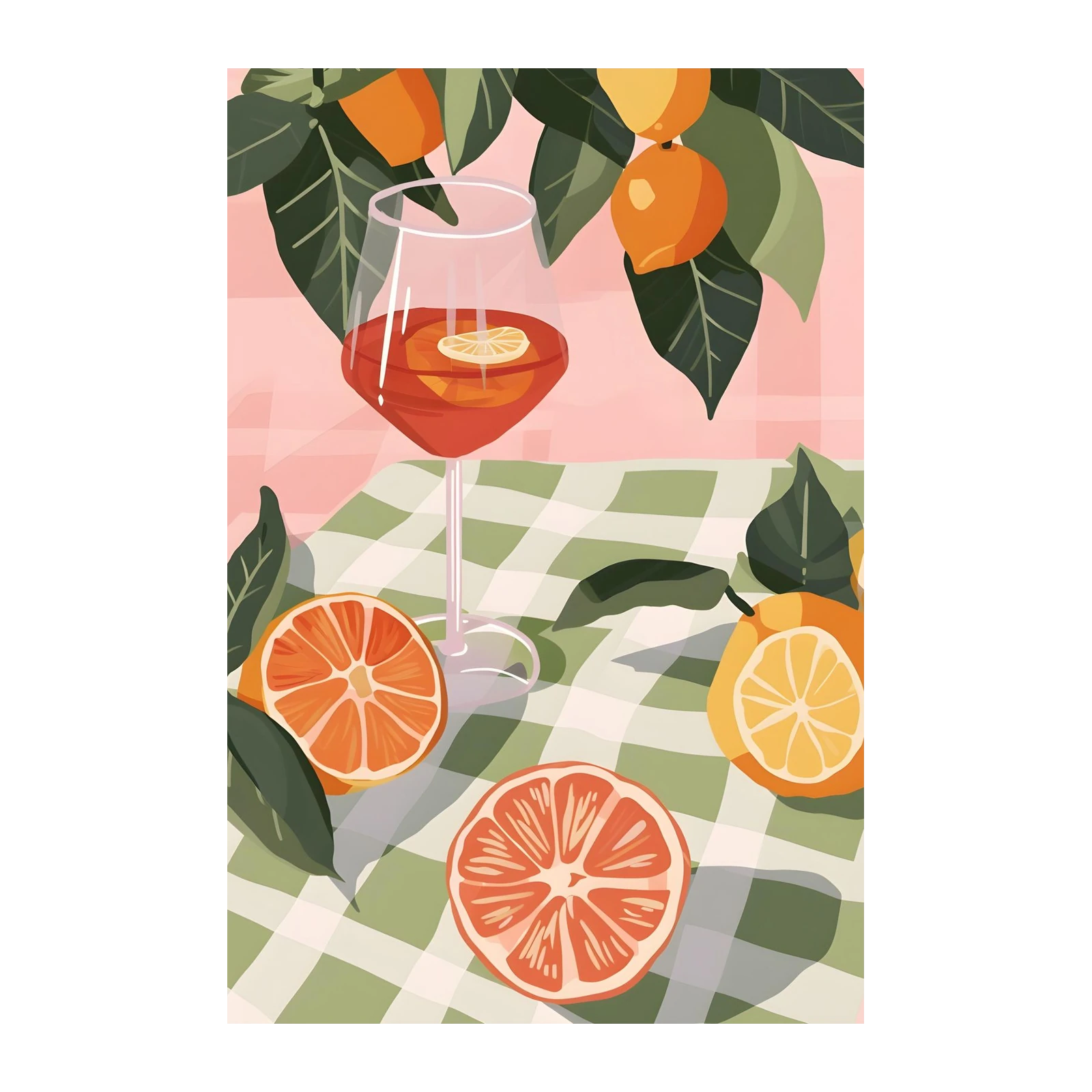 Citrus Aperitif Still Life Wall Art