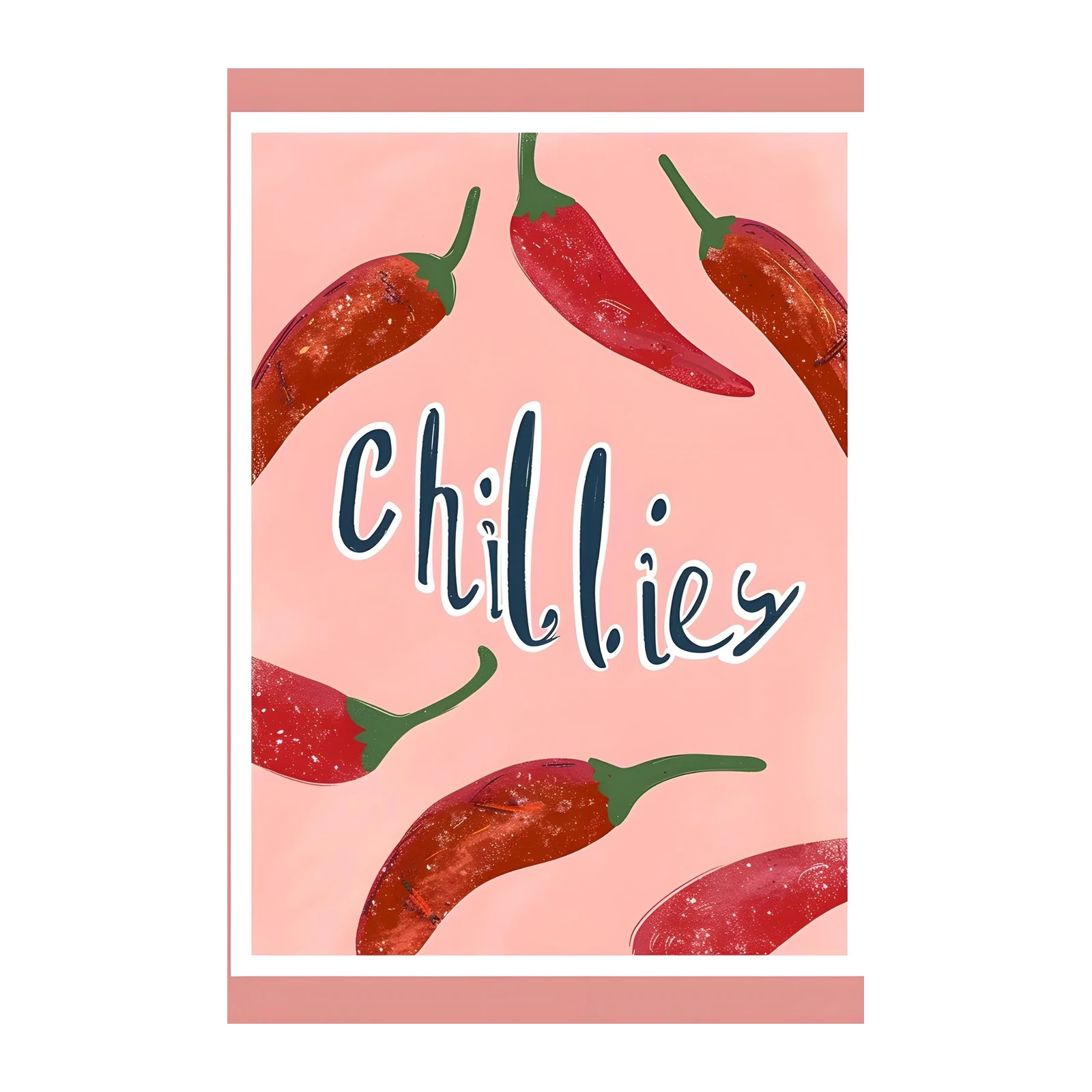Spicy Chillies Kitchen Art Wall Art