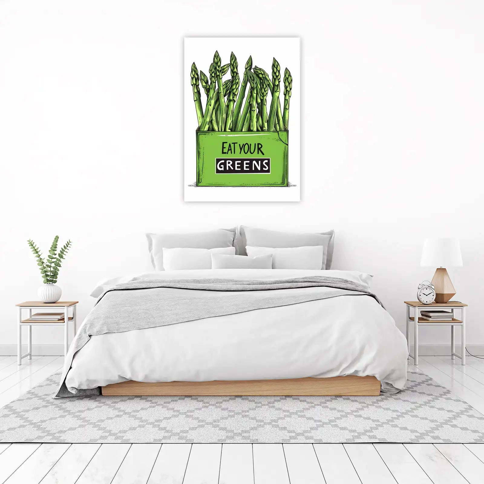 Fresh Asparagus "Eat Your Greens" Wall Art