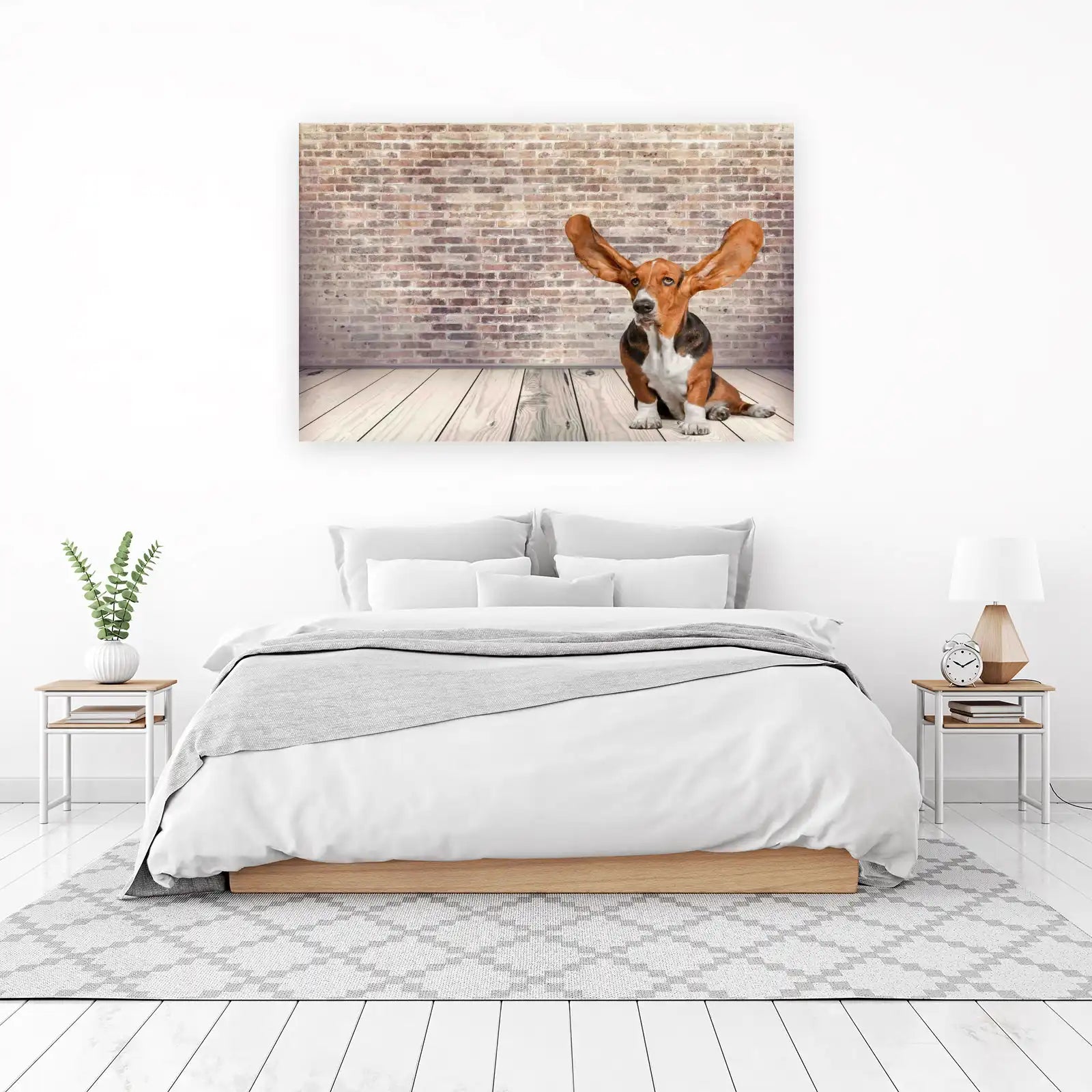 Whimsical Basset Hound Ears Wall Art
