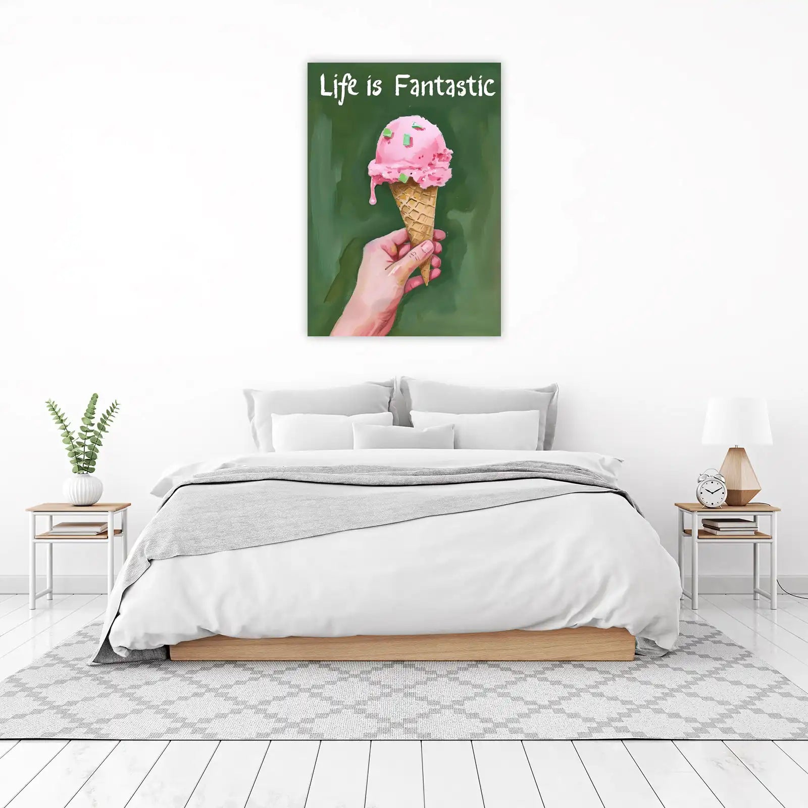 Life is Fantastic Ice Cream Wall Art