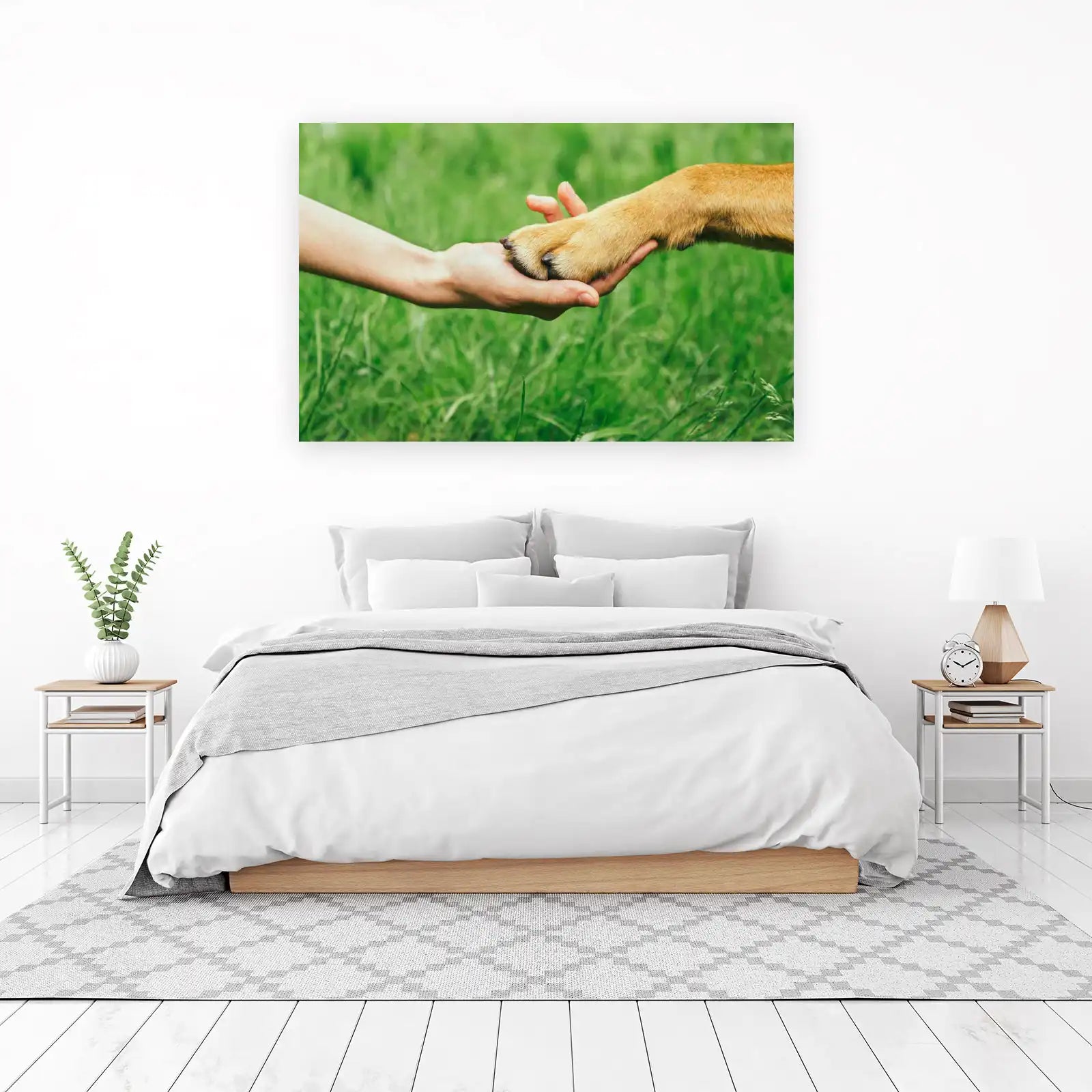 Loyalty & Love: Paw & Hand Wall Art
