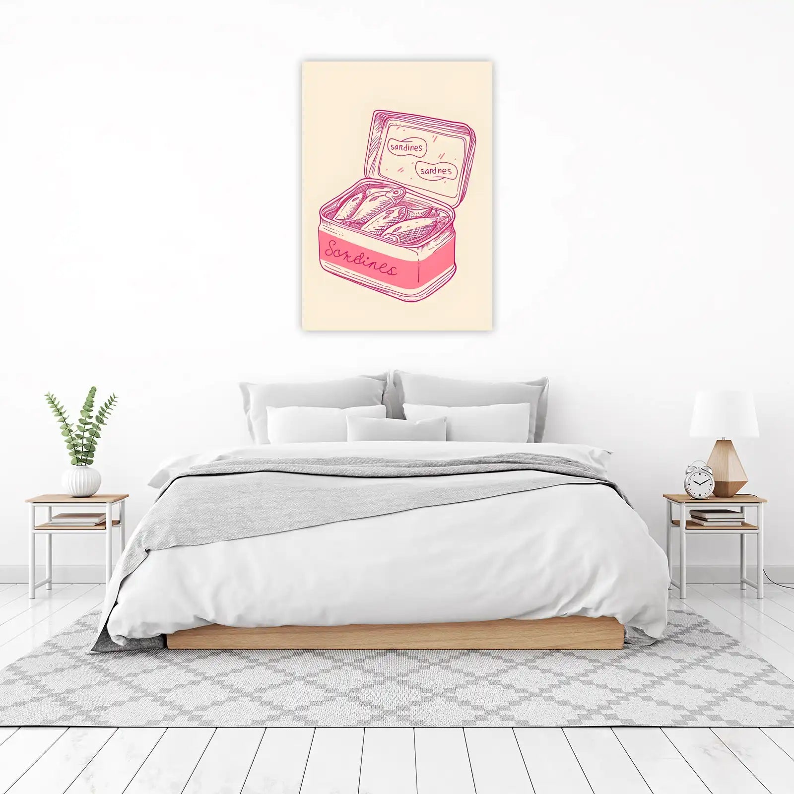 Charming Sardines Can Pop Art Wall Art