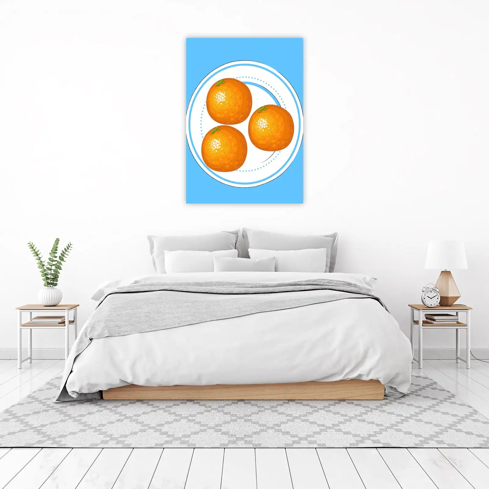Vibrant Citrus Delight Plate Wall Art