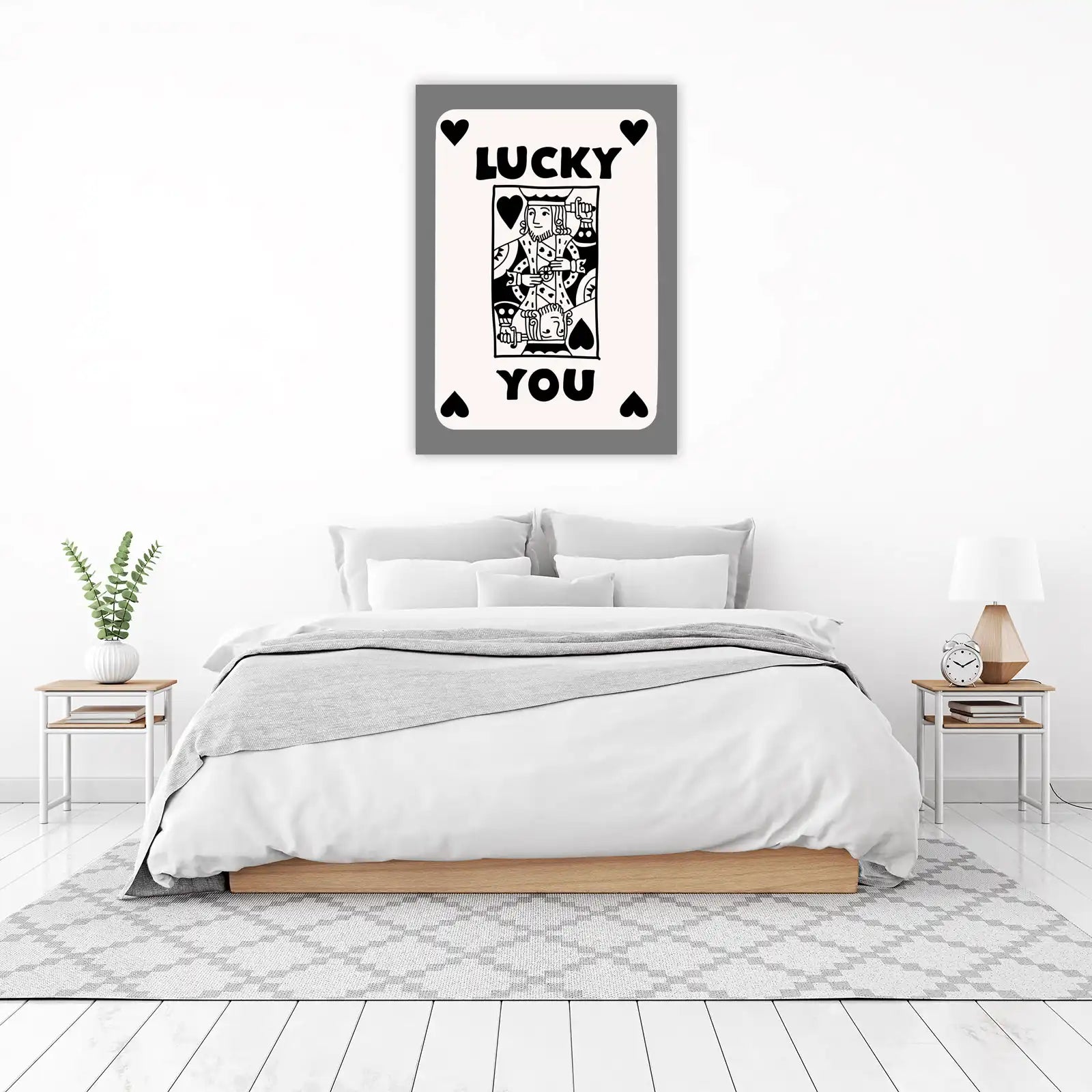 Lucky King Playing Card Wall Art