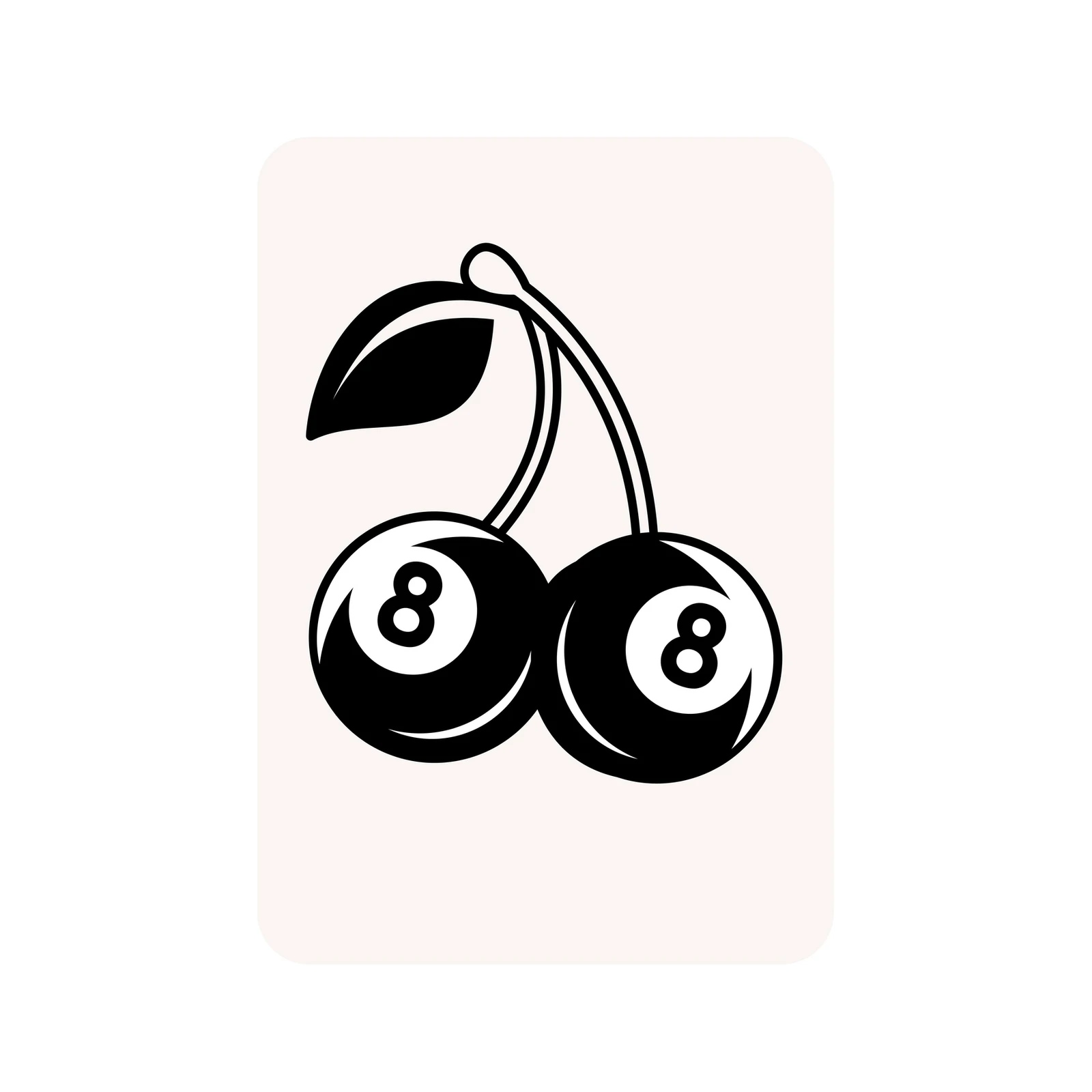 Retro 8 Ball Cherry Wall Art
