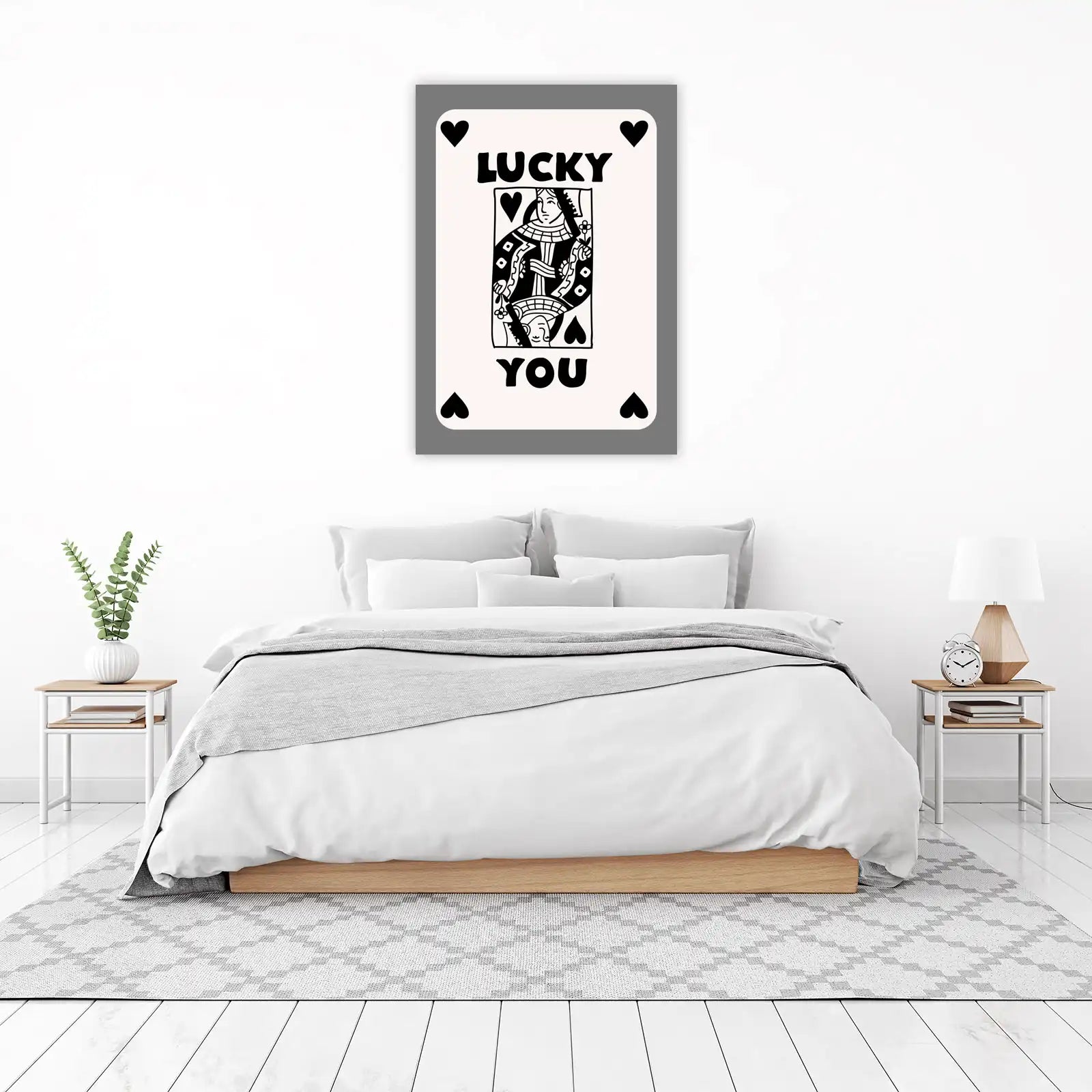 Queen of Hearts "Lucky You" Wall Art