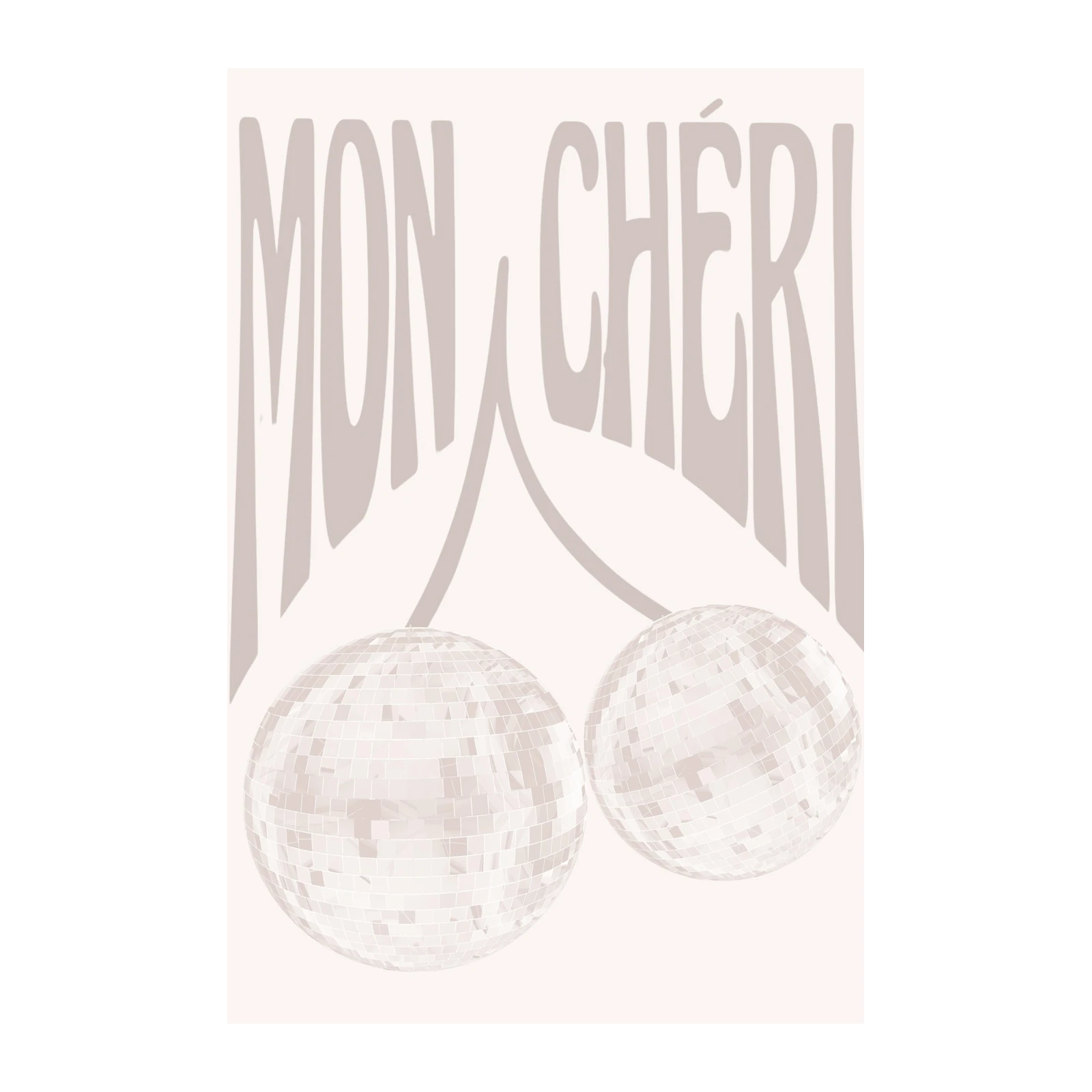 Mon Cheri Disco Ball Cherry Wall Art
