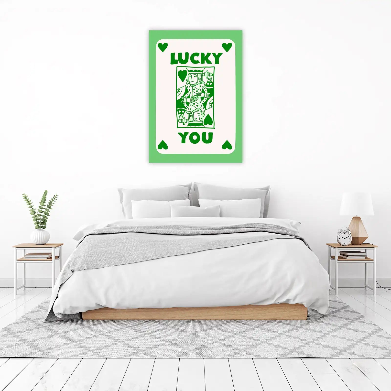 Lucky You King of Hearts Card Wall Art