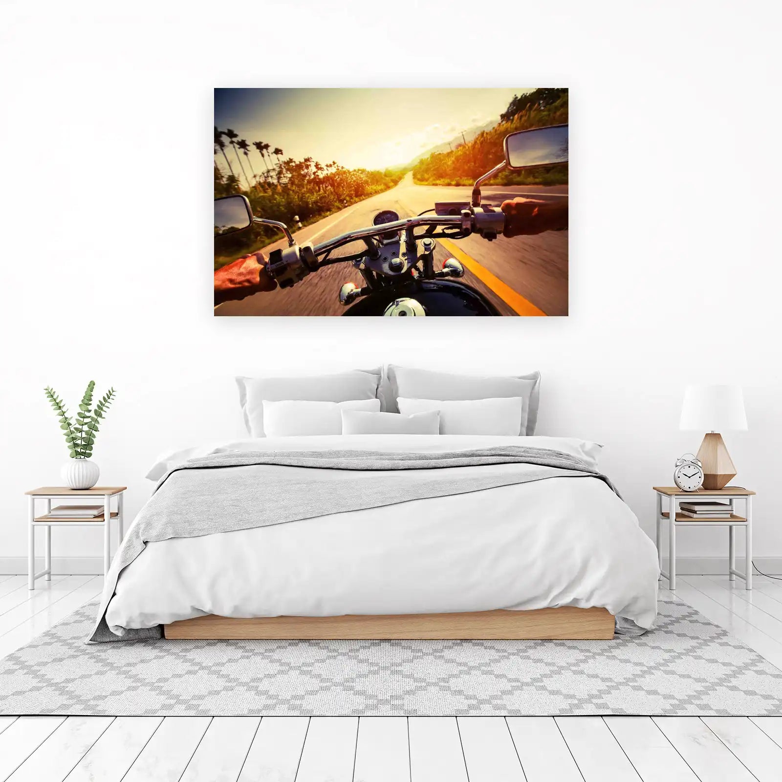 Open Road Motorcycle Adventure Wall Art