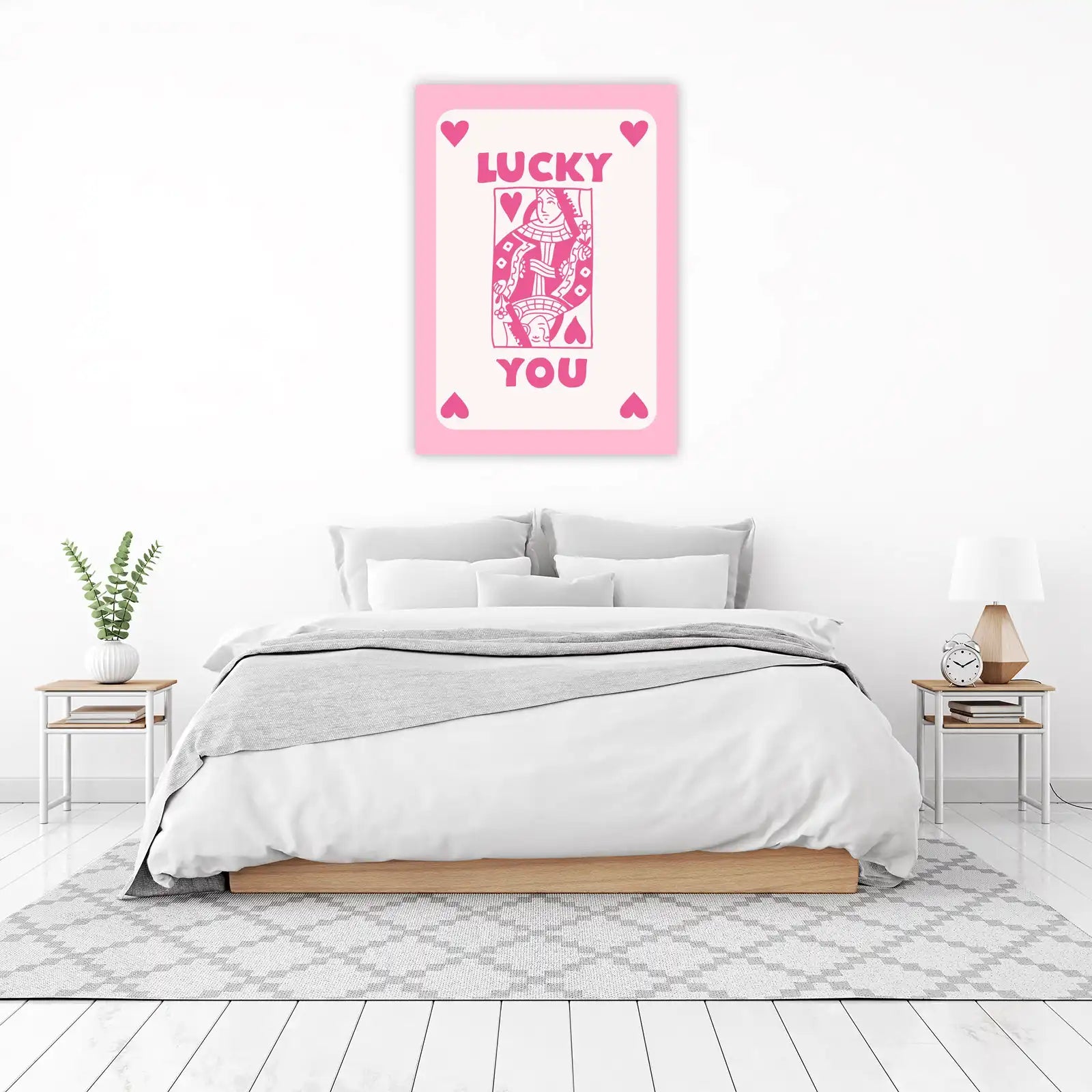 Lucky You Queen of Hearts Wall Art