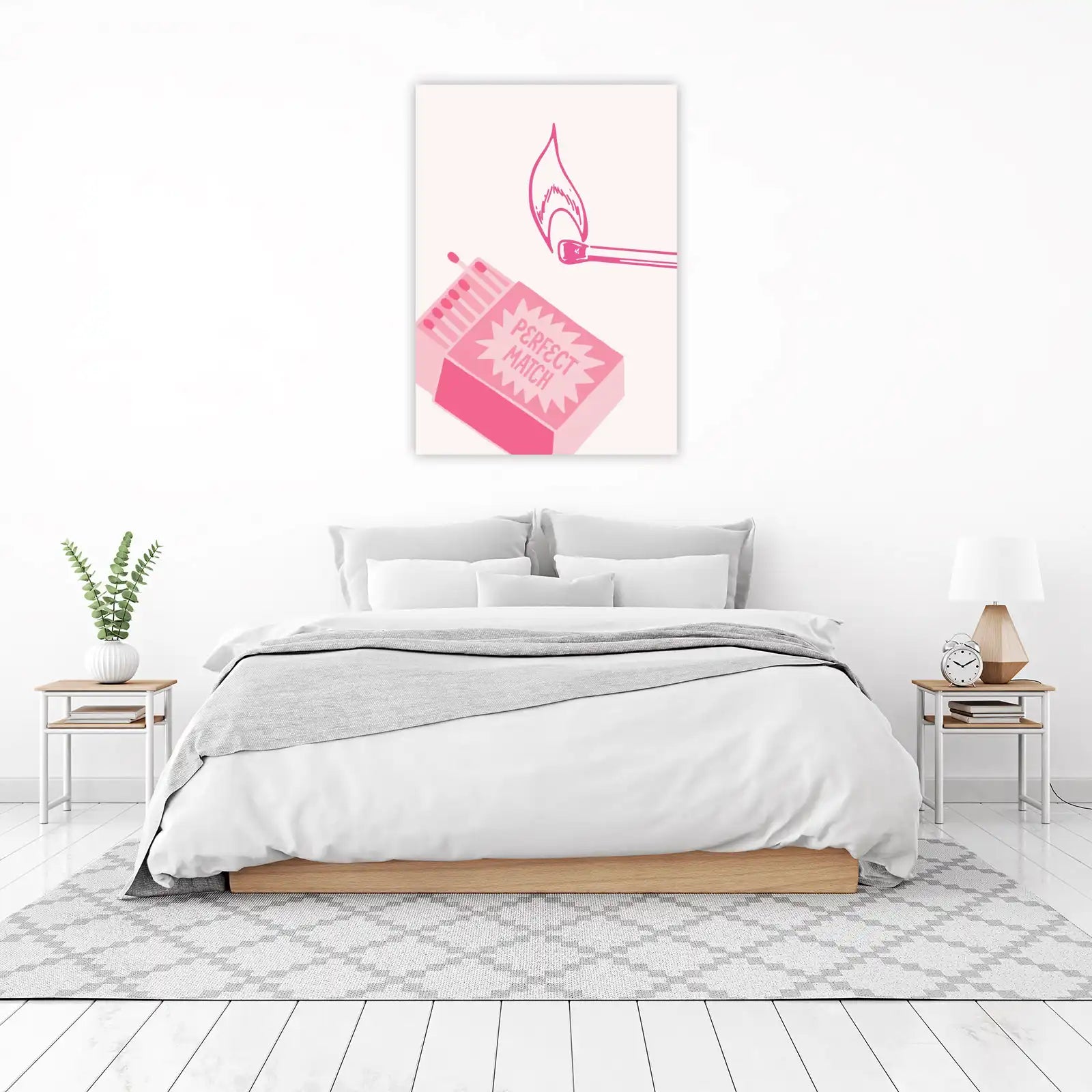 Pink Perfect Match Art Print
