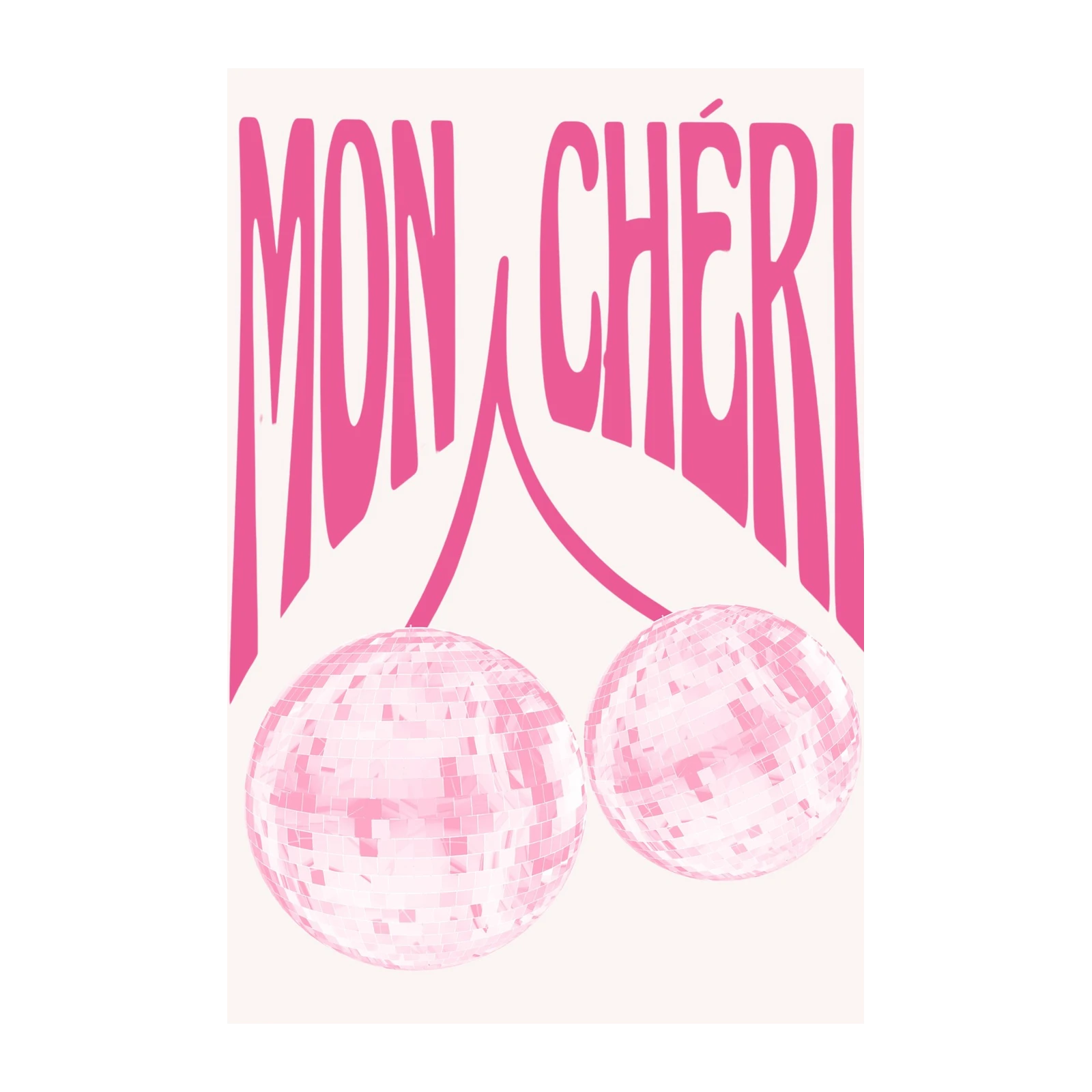 Chic Mon Cheri Disco Ball Cherry Wall Art