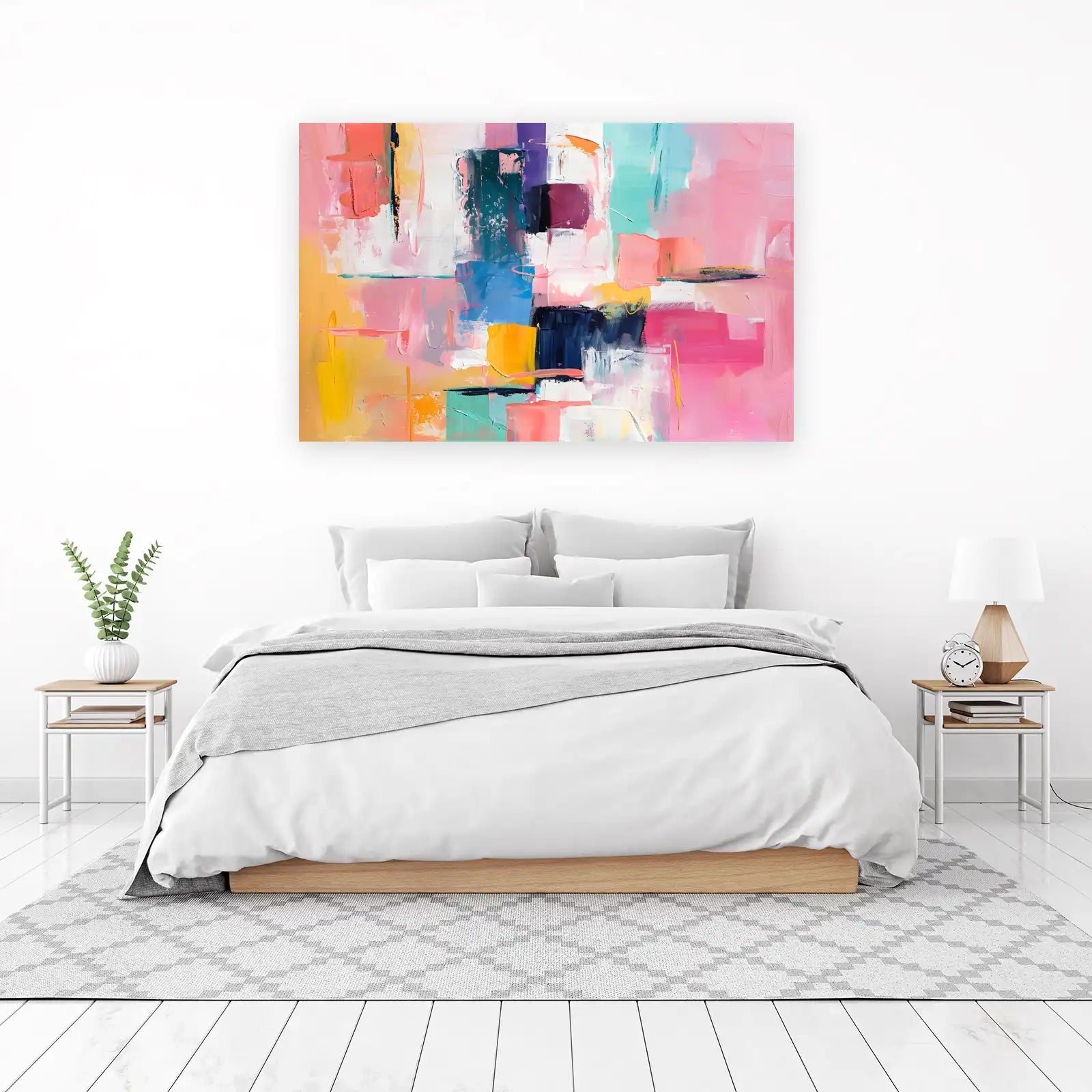 Vibrant Abstract Geometric Wall Art