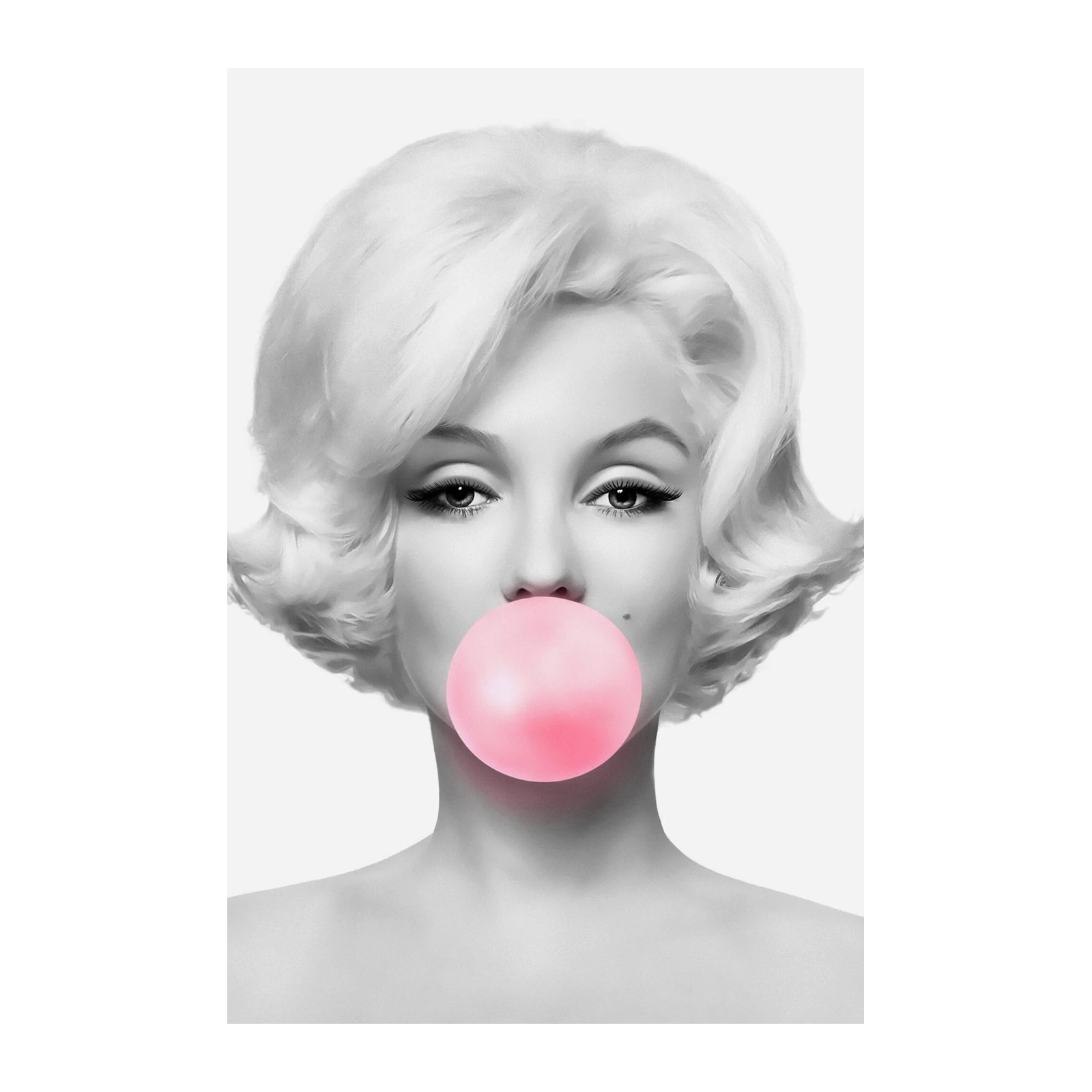Iconic Marilyn Monroe Bubble Gum Pop Wall Art
