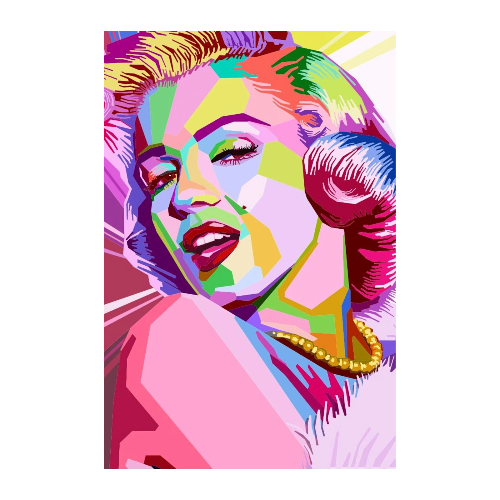 Vibrant Marilyn Monroe Pop Art Wall Art