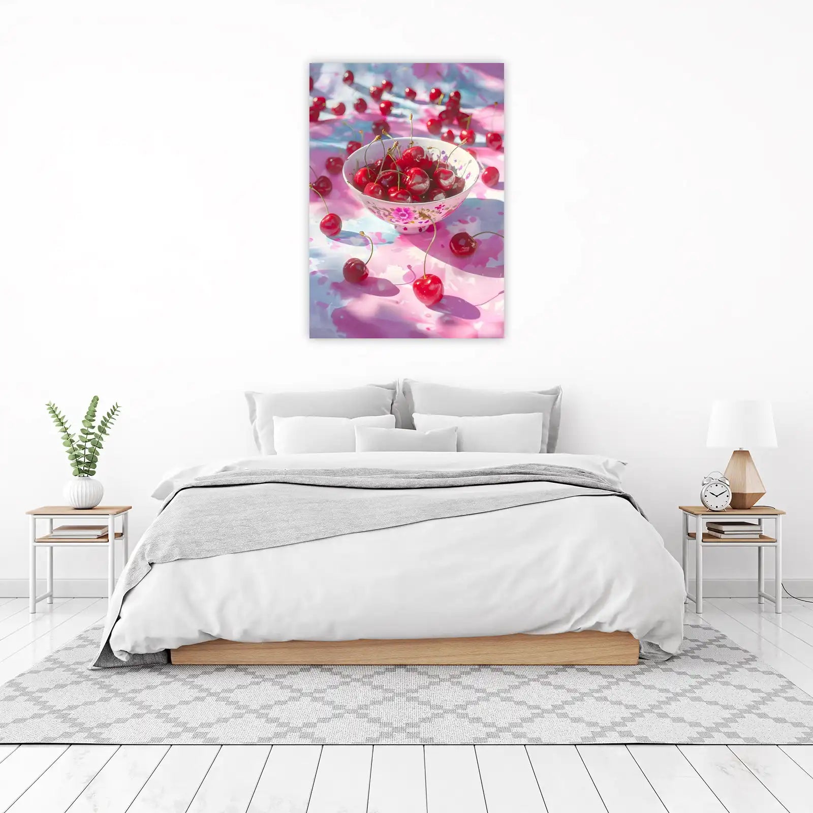 Juicy Cherries Delightful Kitchen Wall Art