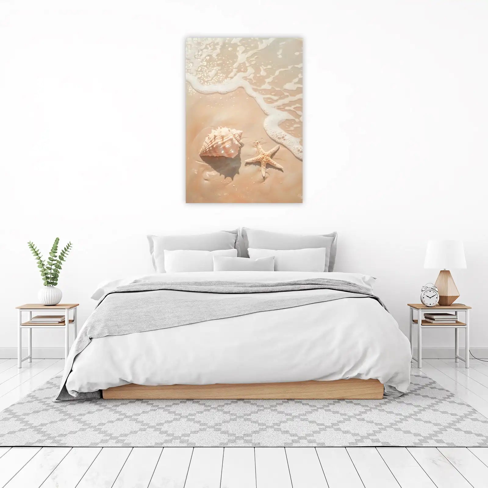 Serene Seashell & Starfish Beach Wall Art