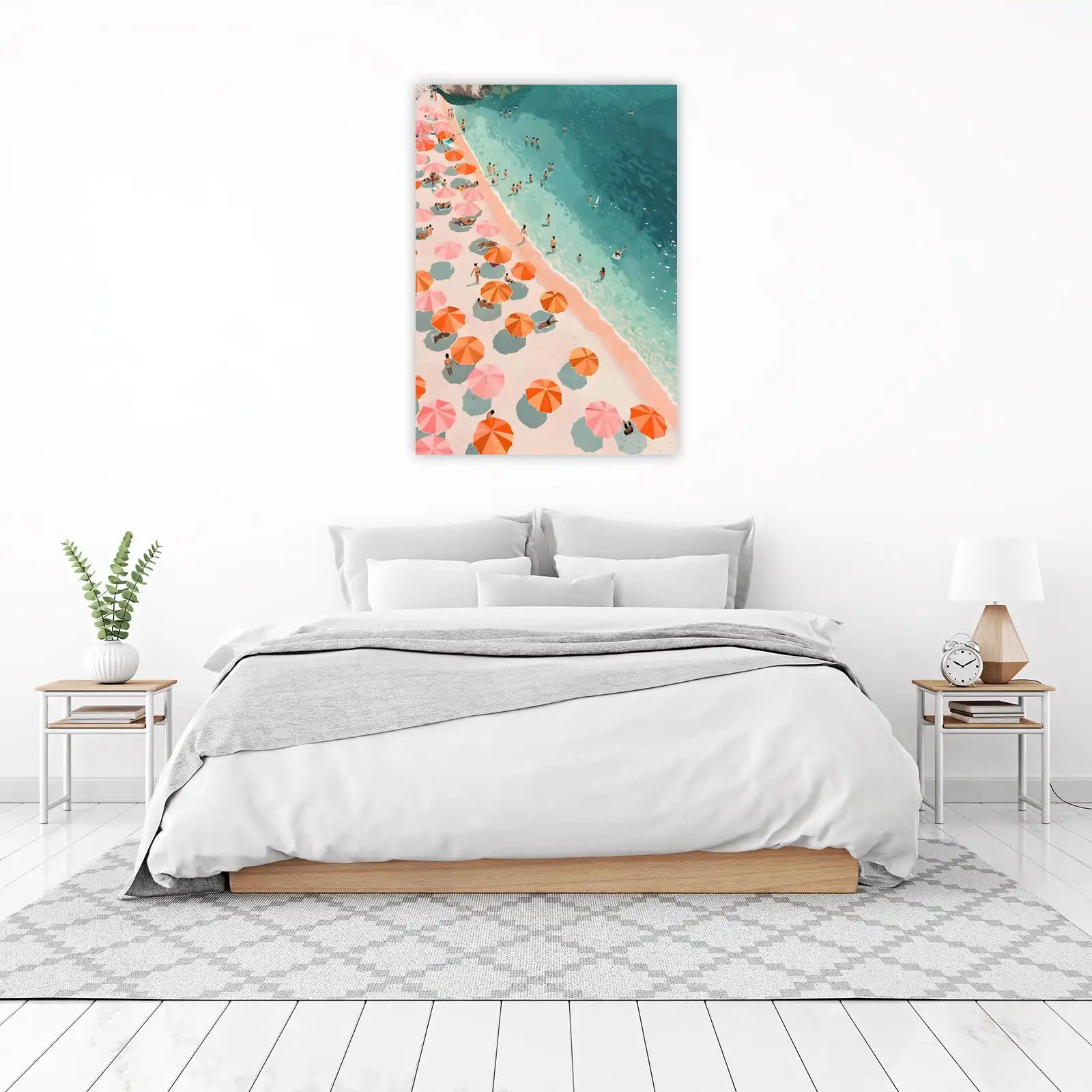 Vibrant Beach Scene Wall Art - Coastal Home Decor
