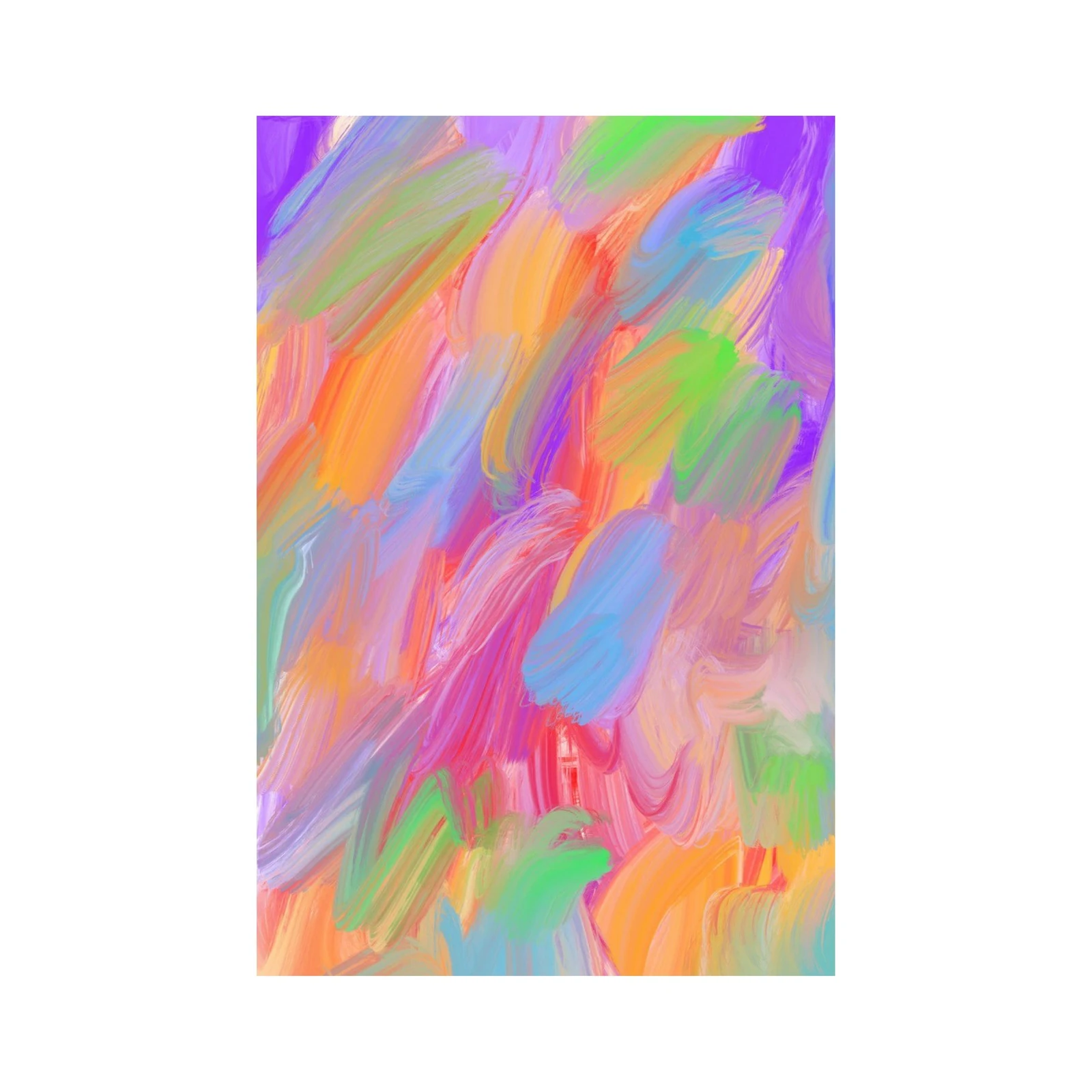 Vibrant Abstract Swirls Wall Art