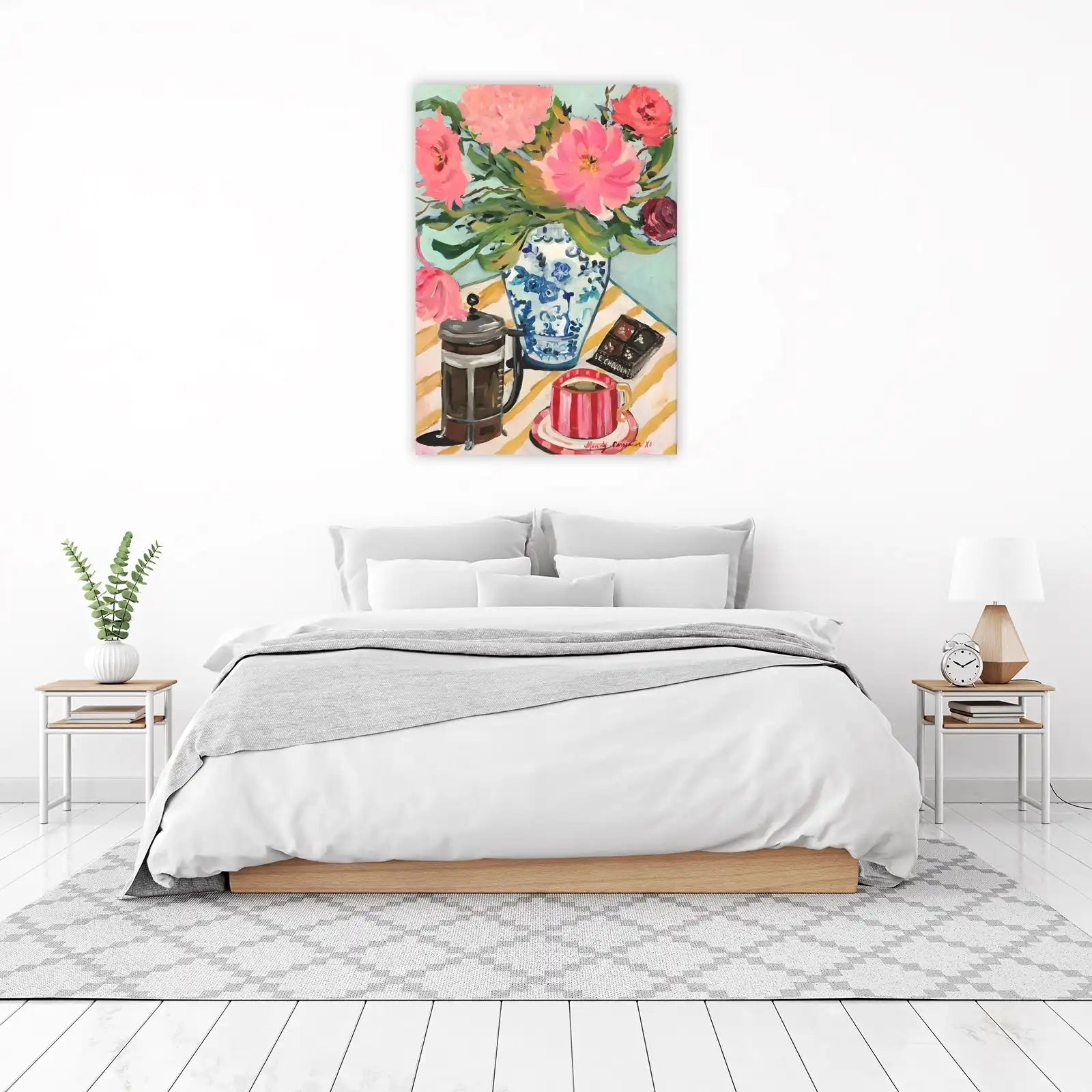 Vibrant Floral Coffee Break Wall Art