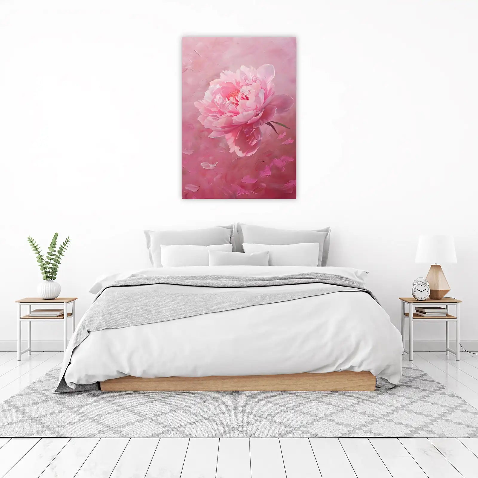 Soft Pink Peony Floral Wall Art Wall Art