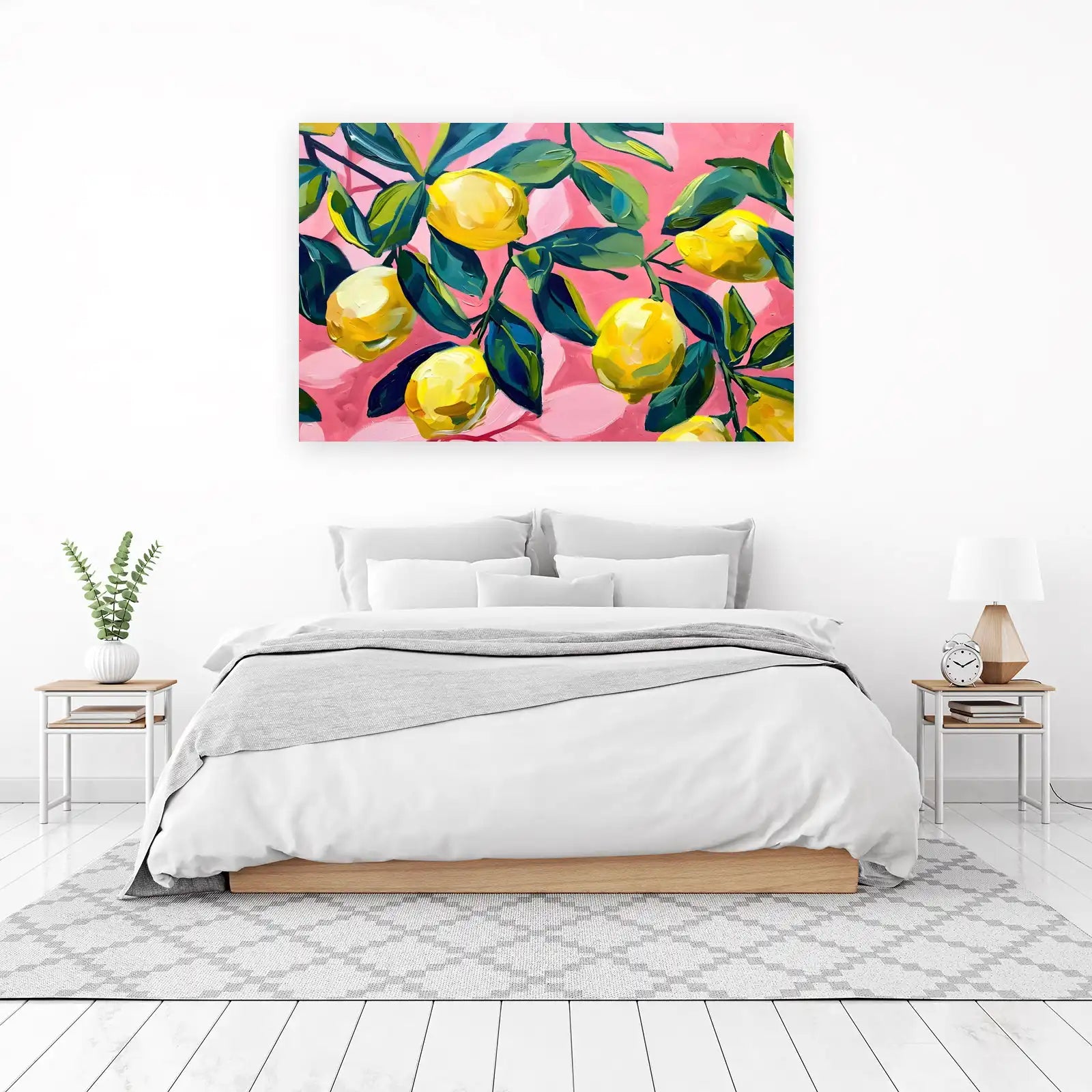 Vibrant Lemon Grove Impressionist Wall Art