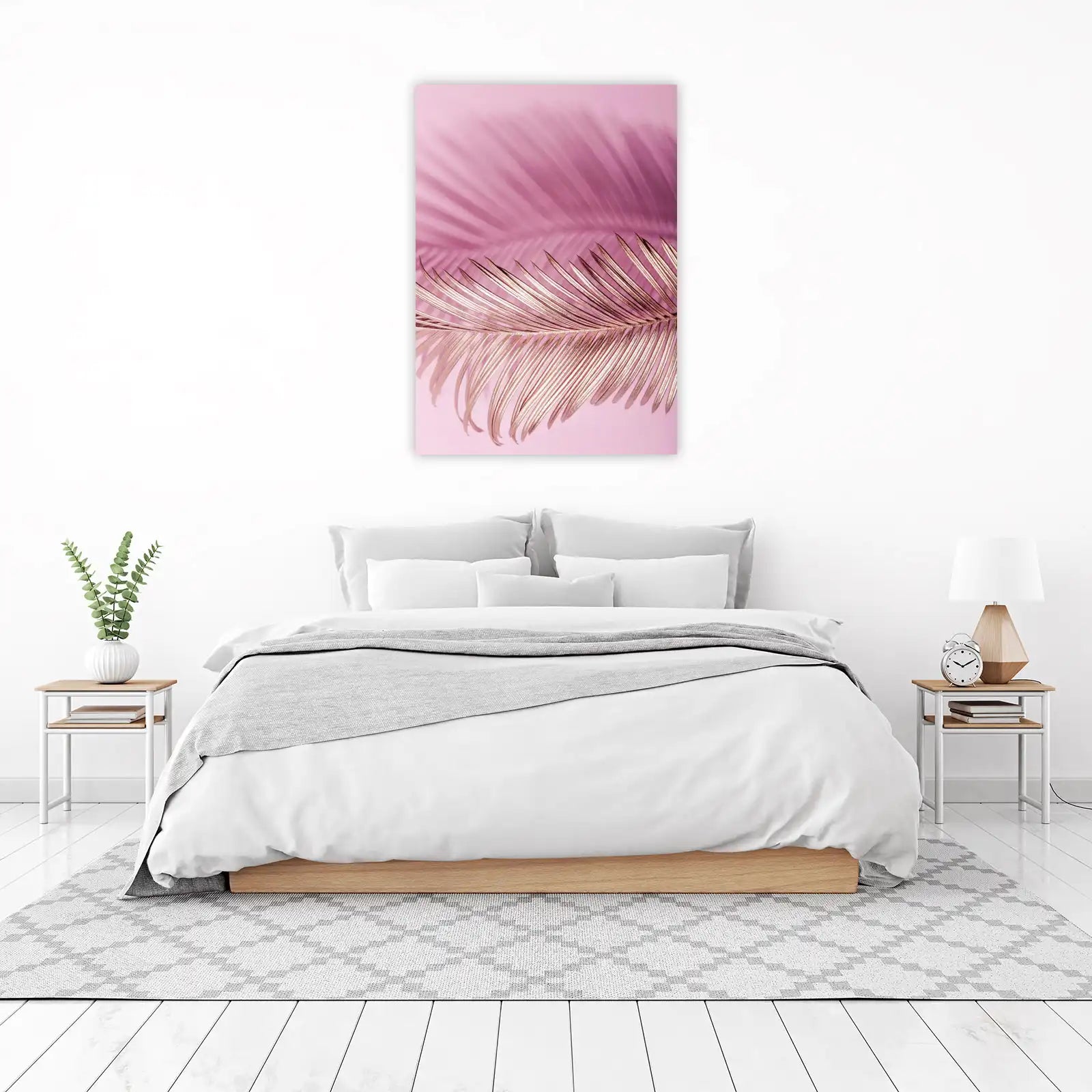 Rose Gold Palm Leaf Wall Art Wall Art