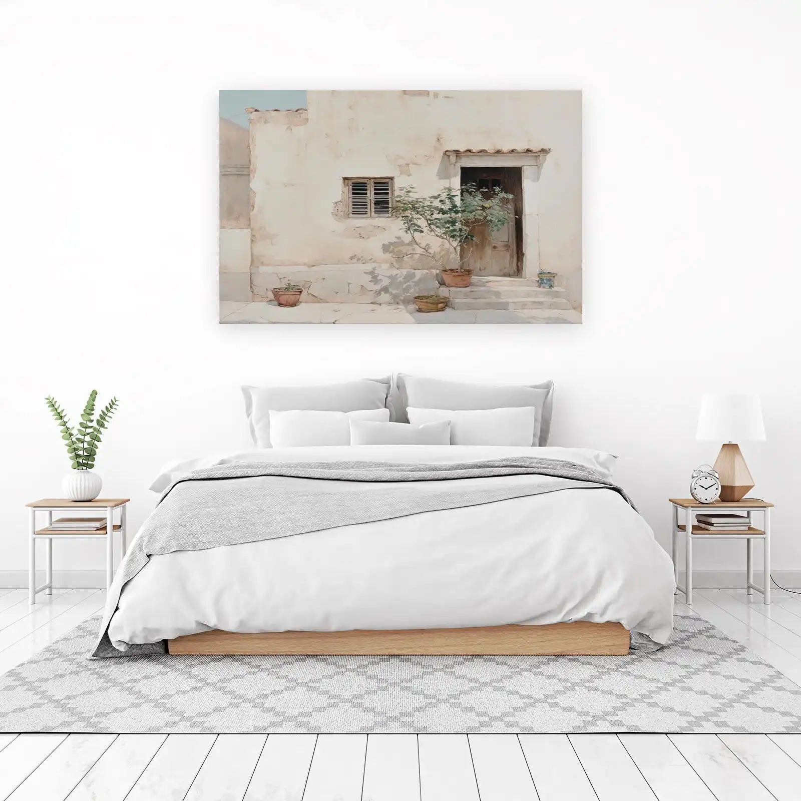 Tranquil Courtyard & Doorway Wall Art
