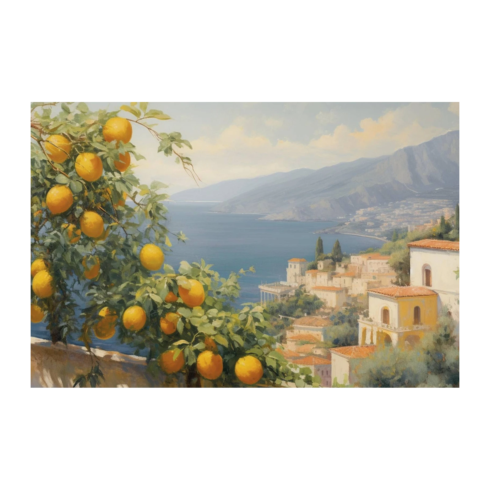 Amalfi Coast Lemon Grove Wall Art