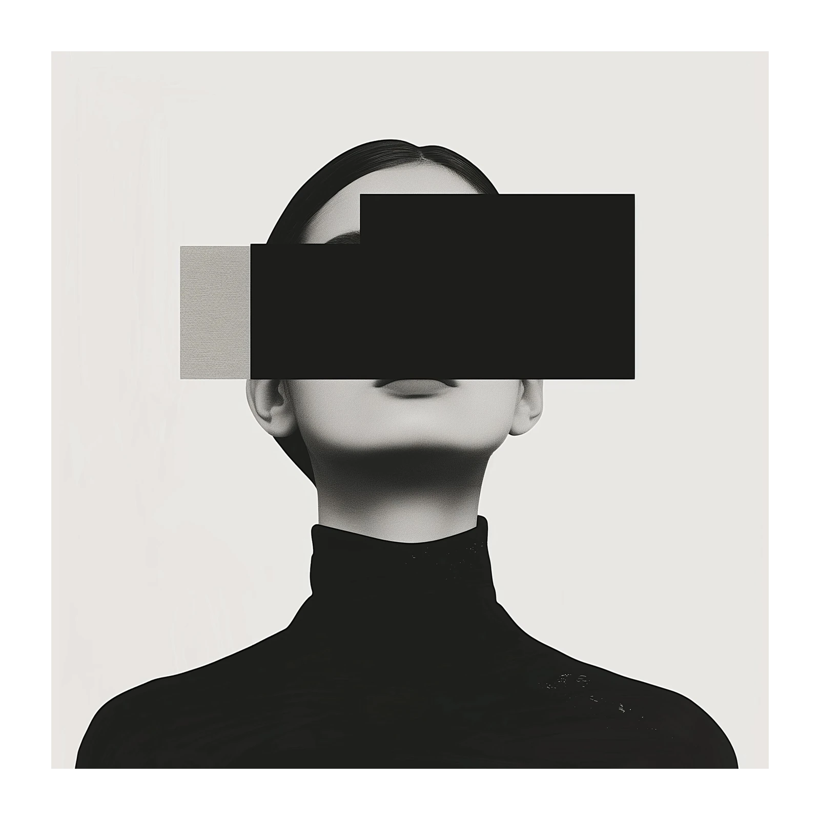 Abstract Figure Monochrome Wall Art