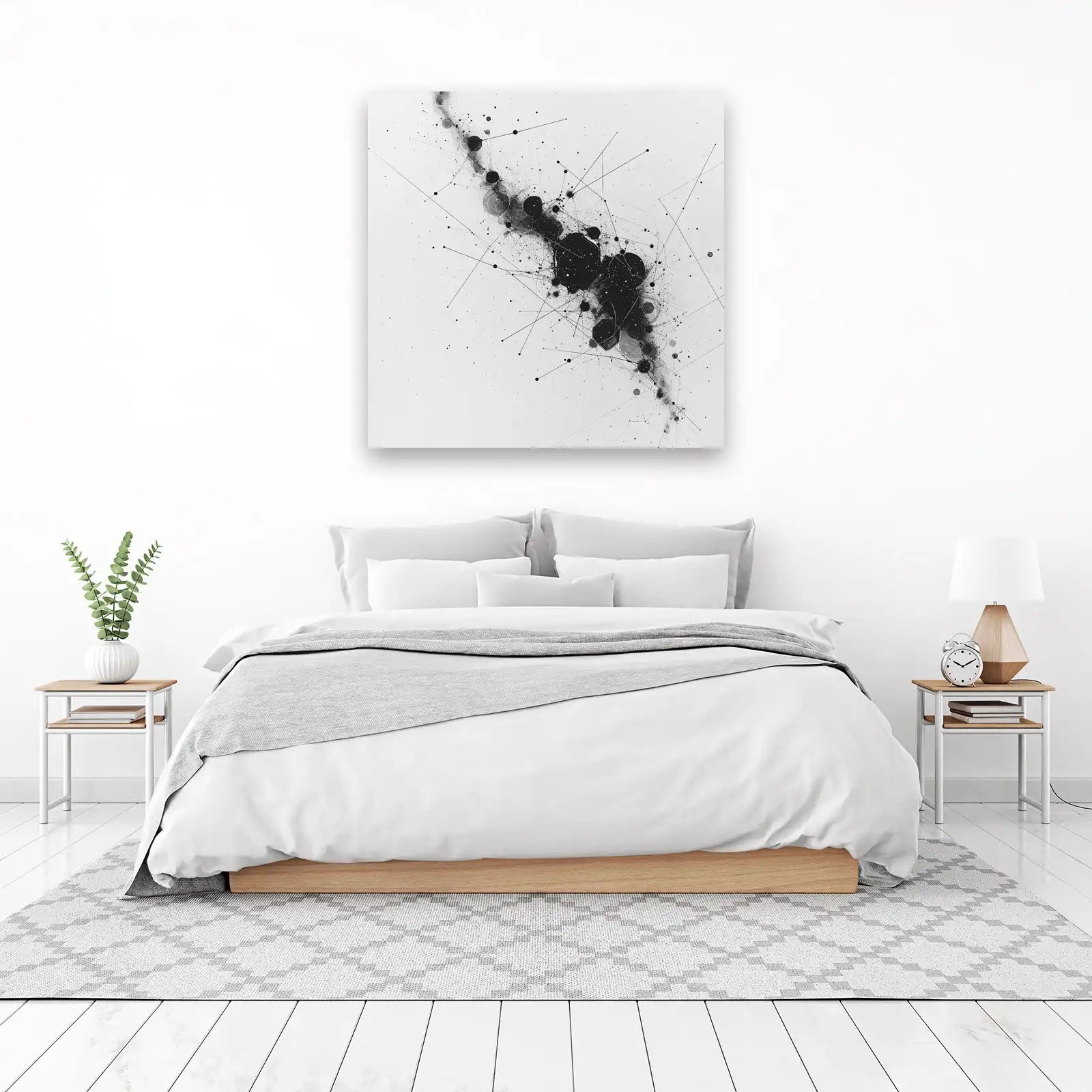 Abstract Nebula Cosmic Connections Wall Art