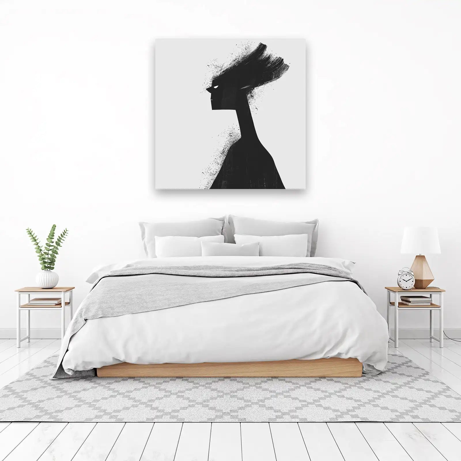 Abstract Silhouette Head Wall Art