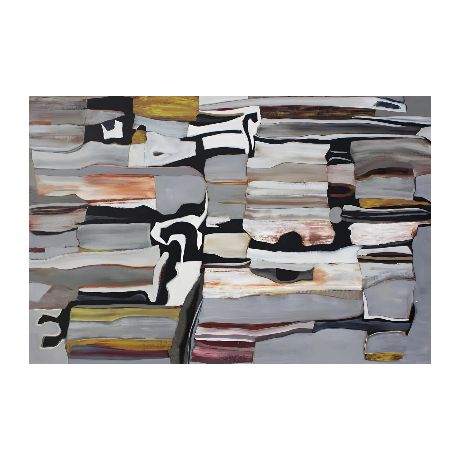 Abstract Organic Layers Wall Art