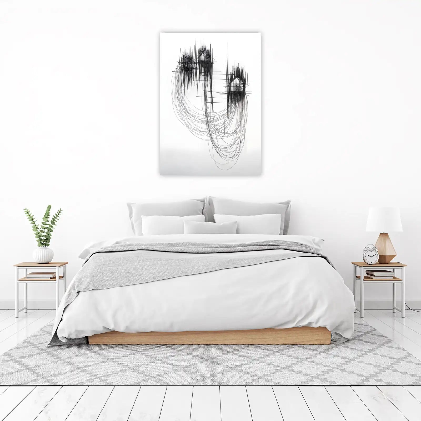 Abstract Architectural Lines Wall Art