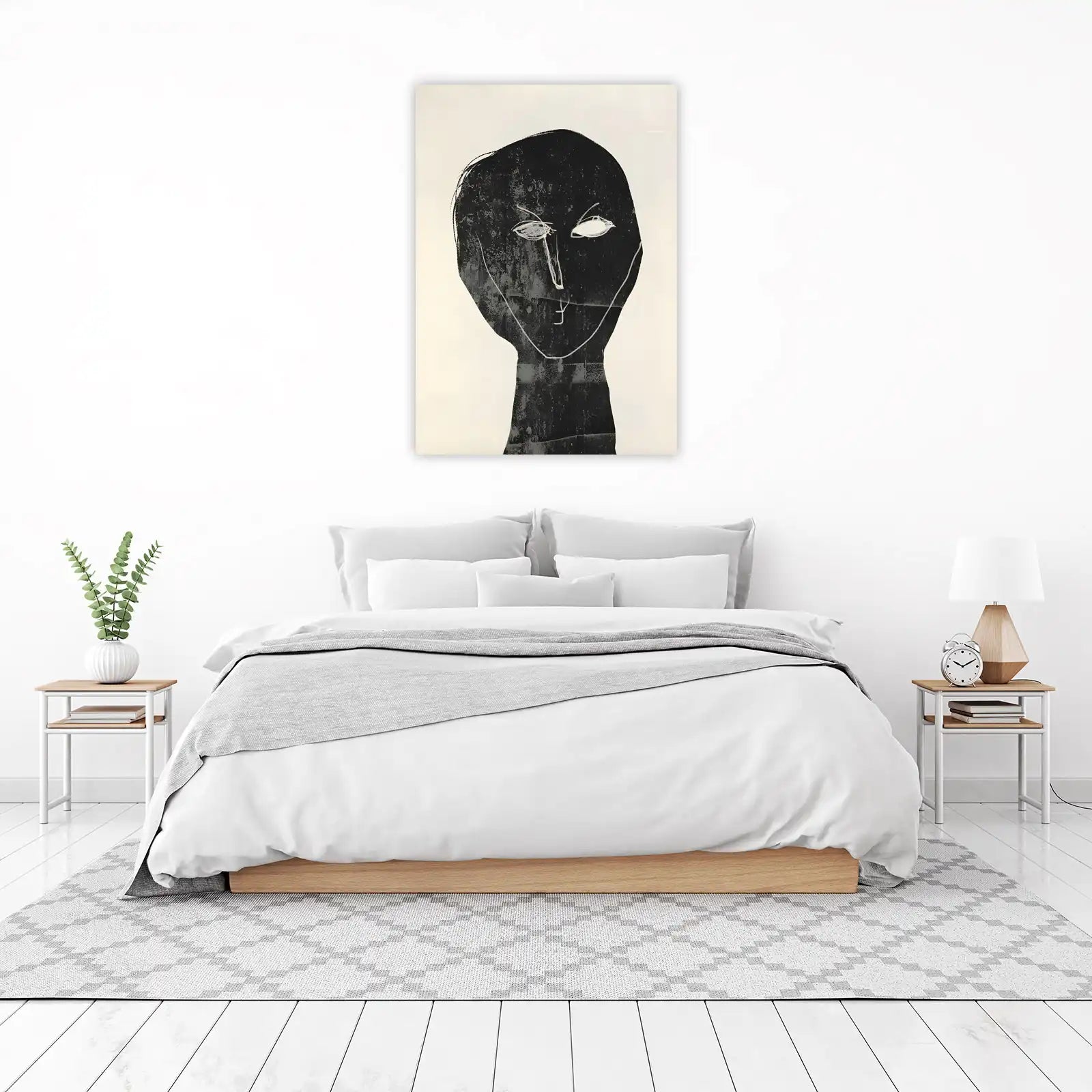 Abstract Face Minimalist Portrait Wall Art