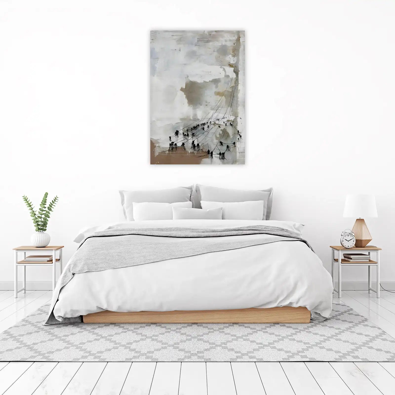 Abstract Figures Wander Wall Art