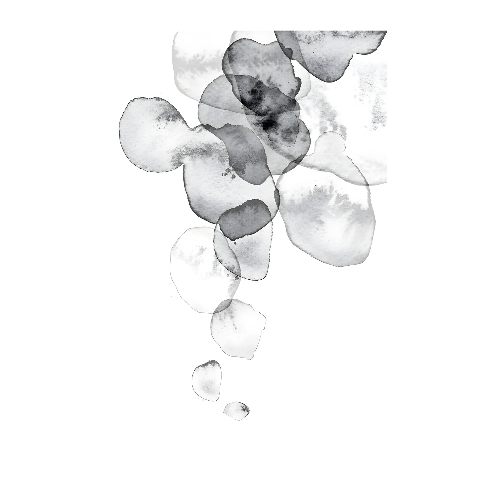 Abstract Ink Drops Wall Art