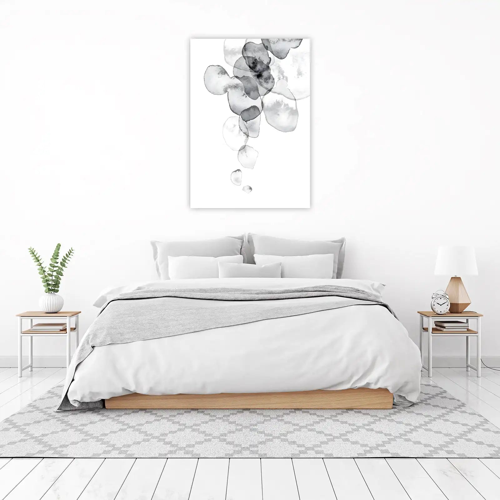 Abstract Ink Drops Wall Art