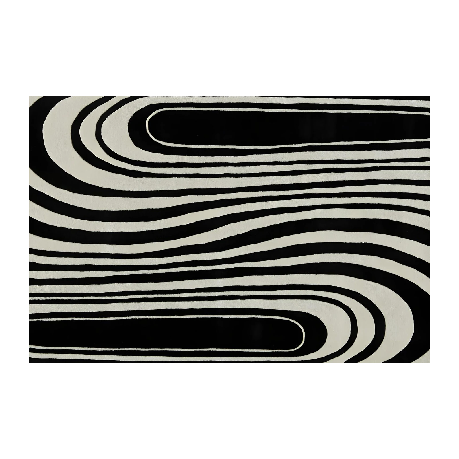 Modern Black & White Wave Wall Art