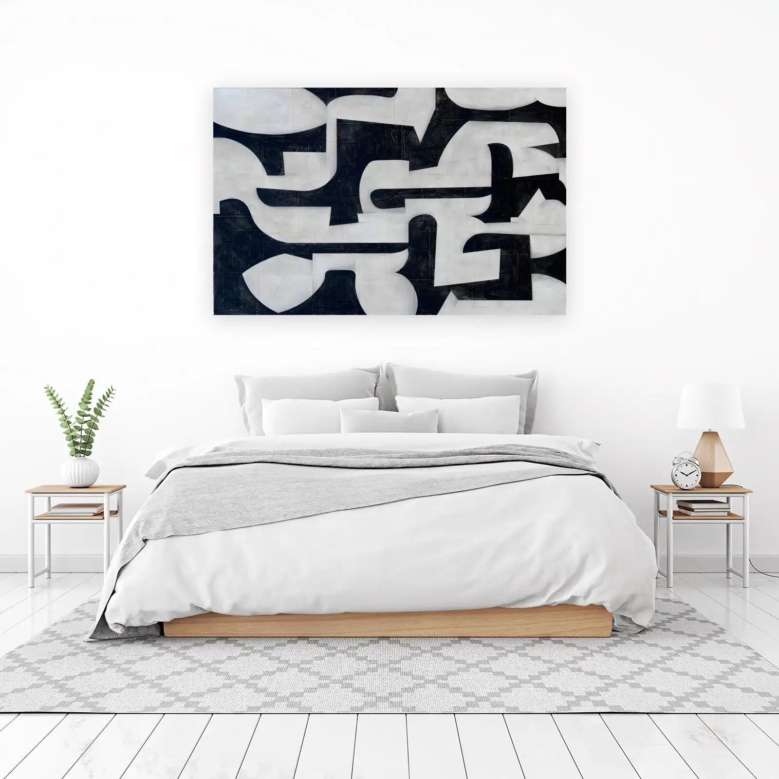 Abstract Geometric Flow Wall Art