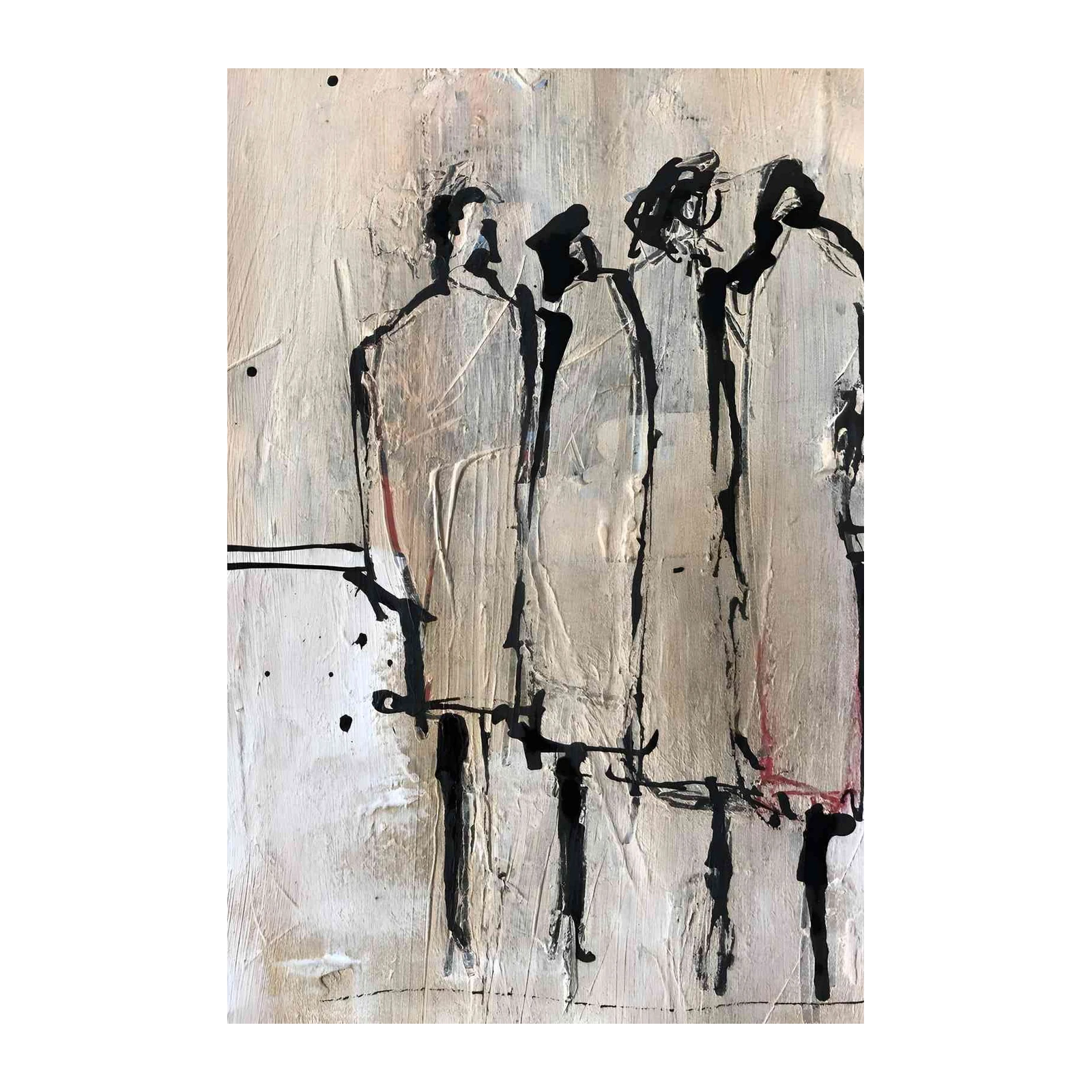 Abstract Figures Expressive Wall Art