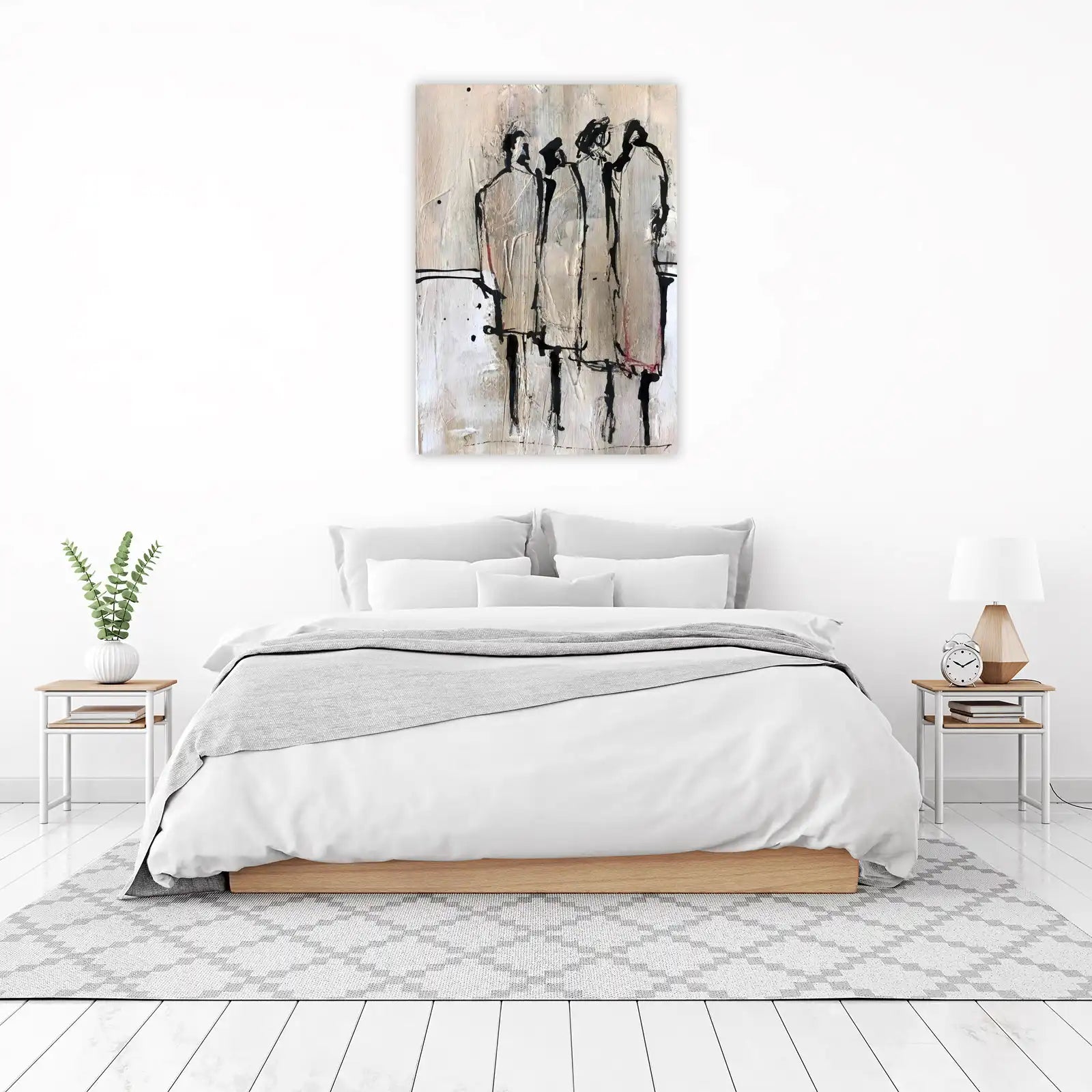 Abstract Figures Expressive Wall Art