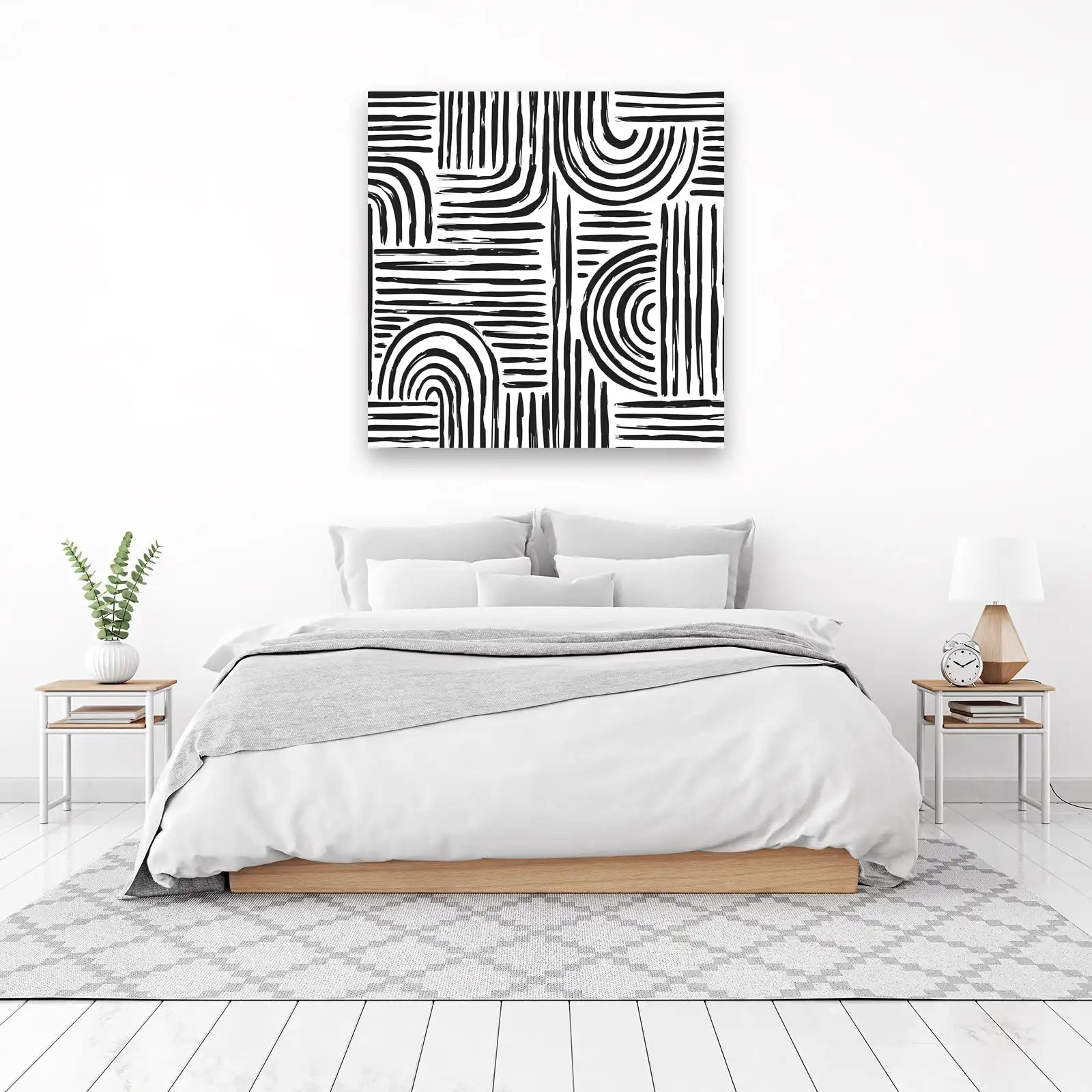 Abstract Boho Arch Lines Wall Art