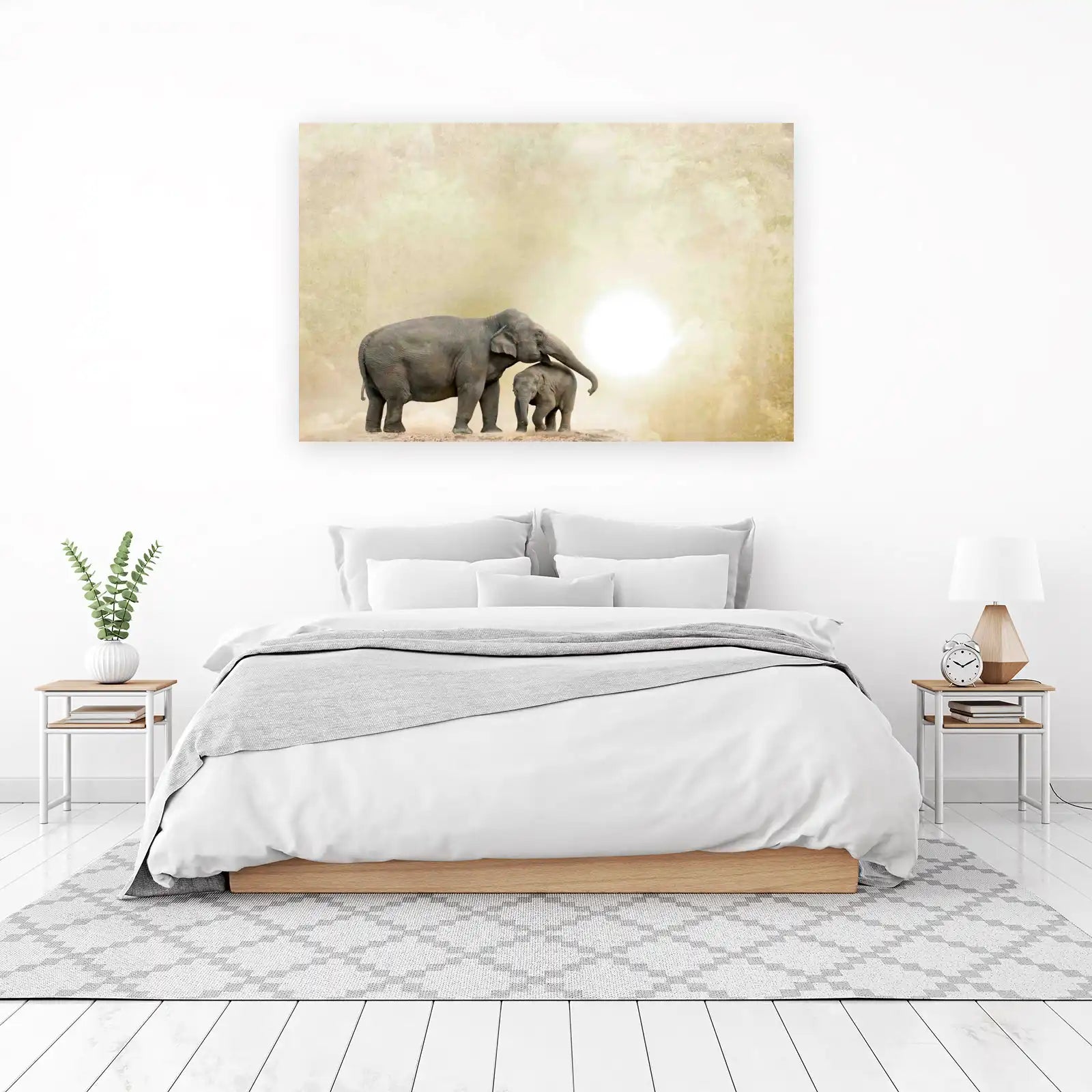 Gentle Giants Elephant Family Wall Art