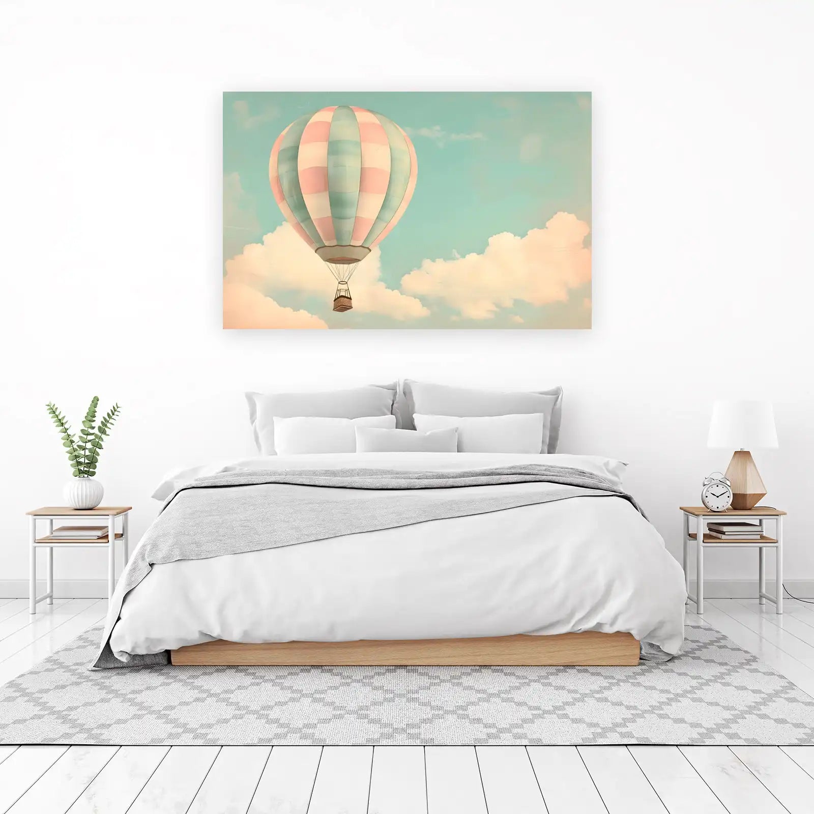 Vintage Hot Air Balloon Wall Art