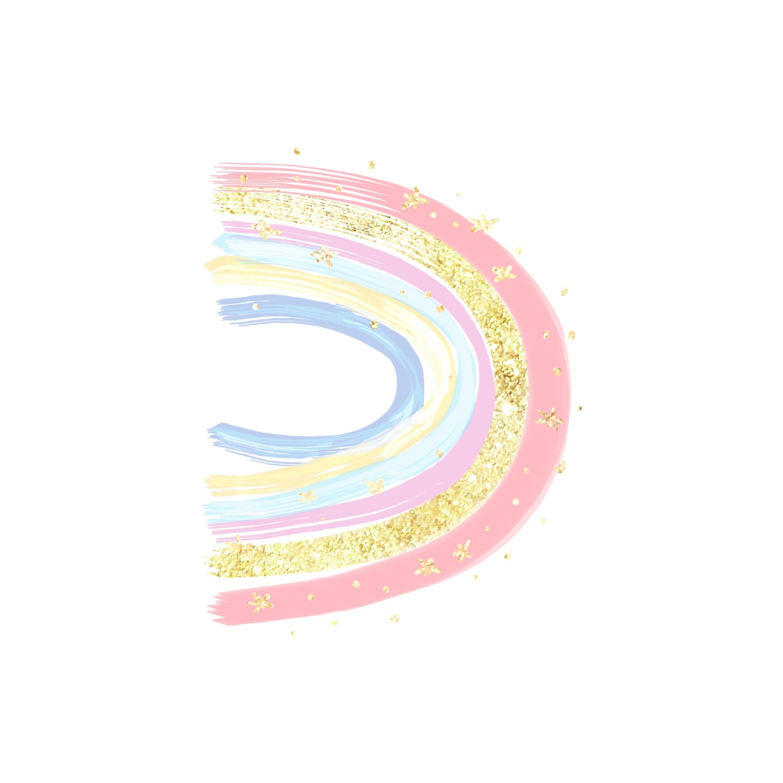 Sparkling Pastel Rainbow Wall Art Wall Art